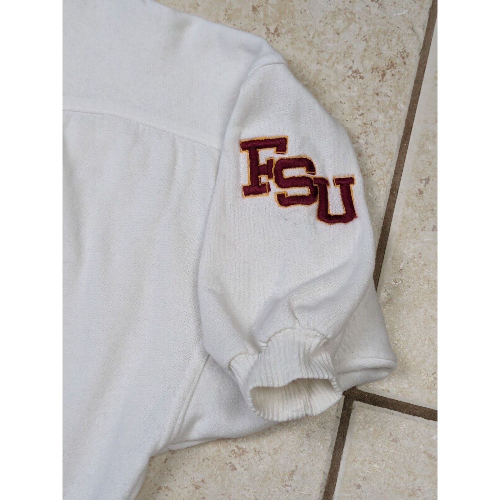 Other Vtg FSU Seminoles Embroidered Sweatshirt 90s Short Sleeves Size L / US 10 / IT 46 - 4 Thumbnail
