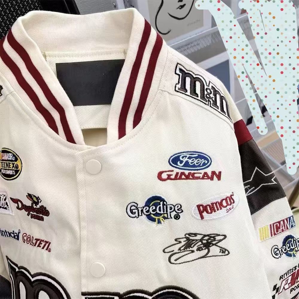 Vintage Retro M&M Racing Baseball Jacket Size US M / EU 48-50 / 2 - 3 Thumbnail