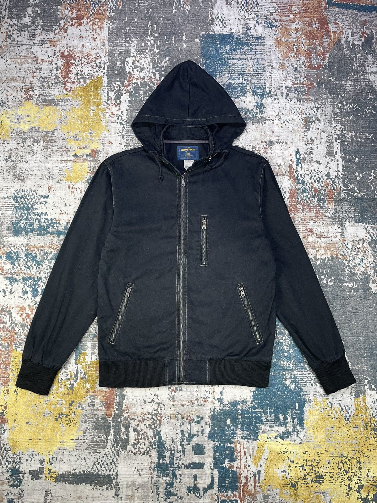 Woolrich Woolen Mills Woolrich 2 Way Adjustable Fit Hooded Zipper Jacket Size US L / EU 52-54 / 3 - 1 Thumbnail
