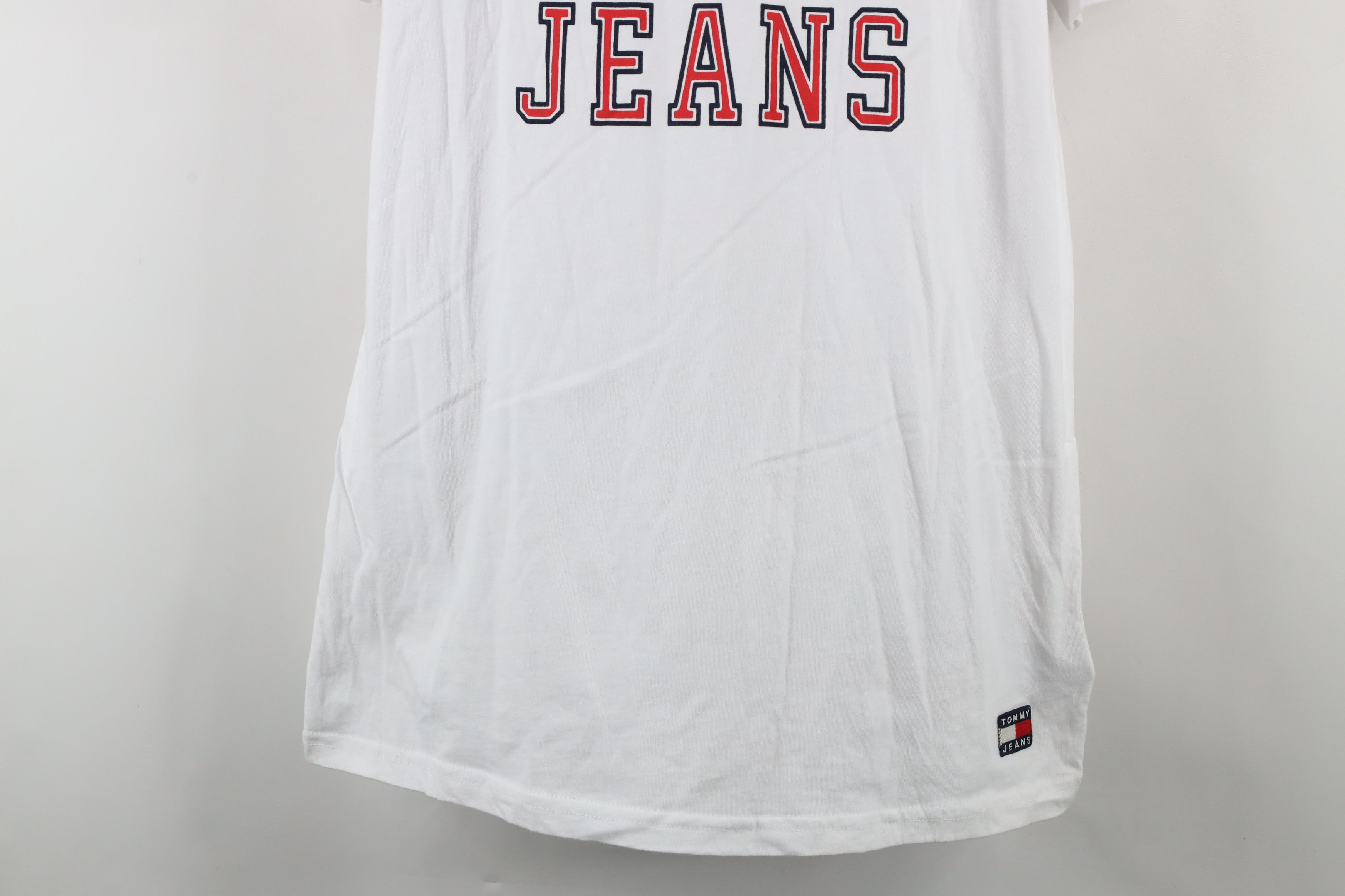 Tommy Hilfiger × Vintage Vintage Tommy Hilfiger Big Logo Short Sleeve T-Shirt White Size US XXL / EU 58 / 5 - 3 Thumbnail