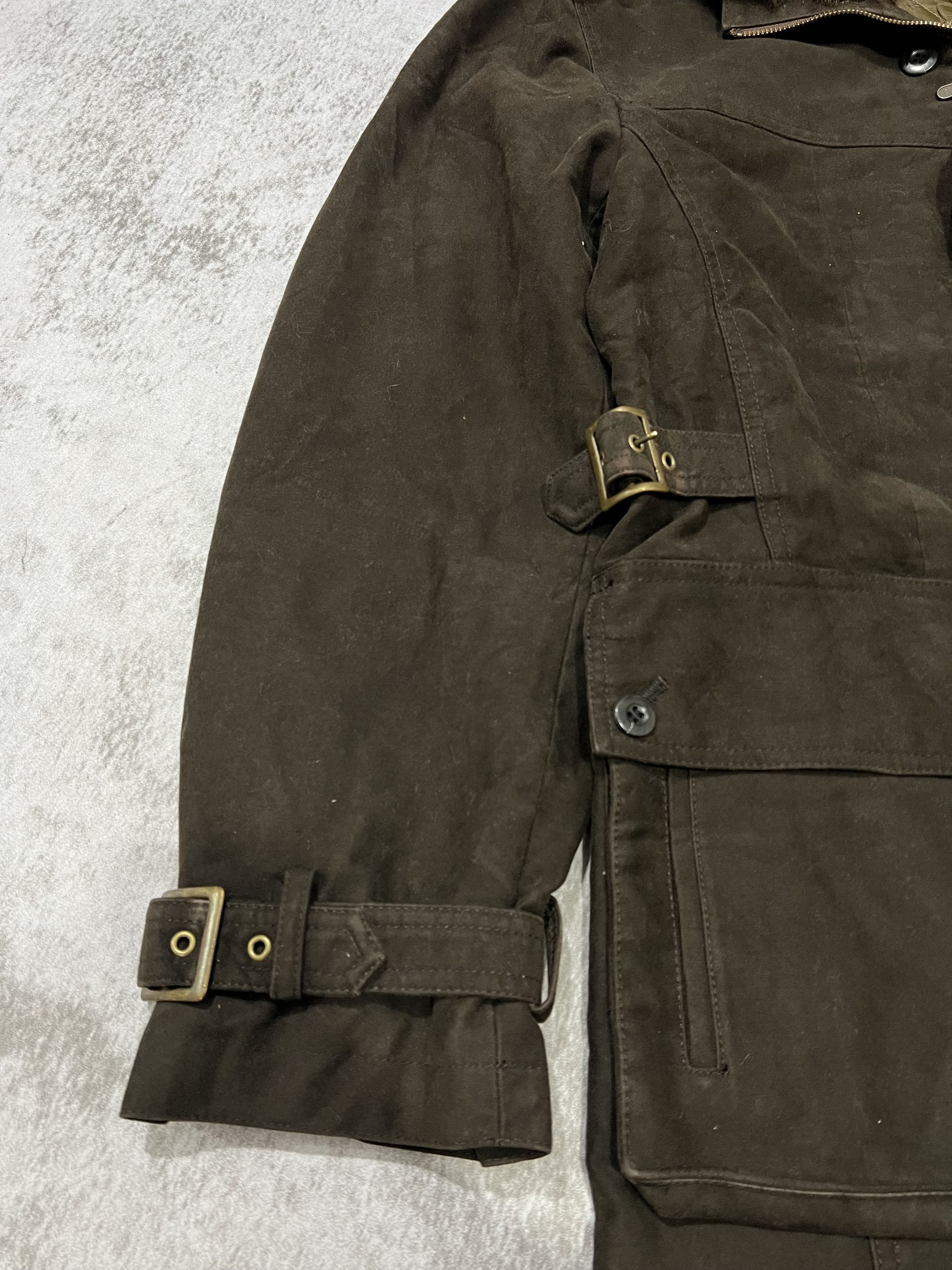 Tornado Mart 2000s Japanese Tornado Mart Fur Chore Belted Jacket y2k Size US L / EU 52-54 / 3 - 6 Thumbnail