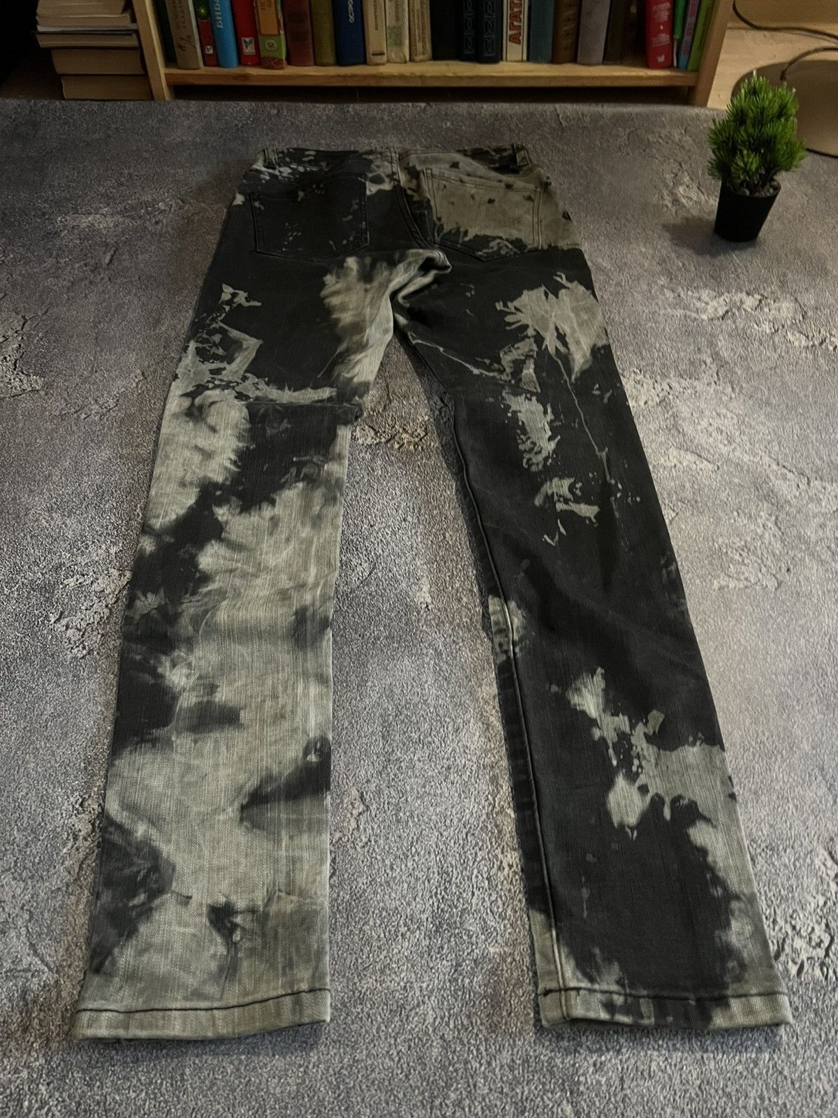 Vintage RARE Slim Fit Archive Jean / MultiDark Number Nine Style 90s Size US 30 / EU 46 - 2 Thumbnail
