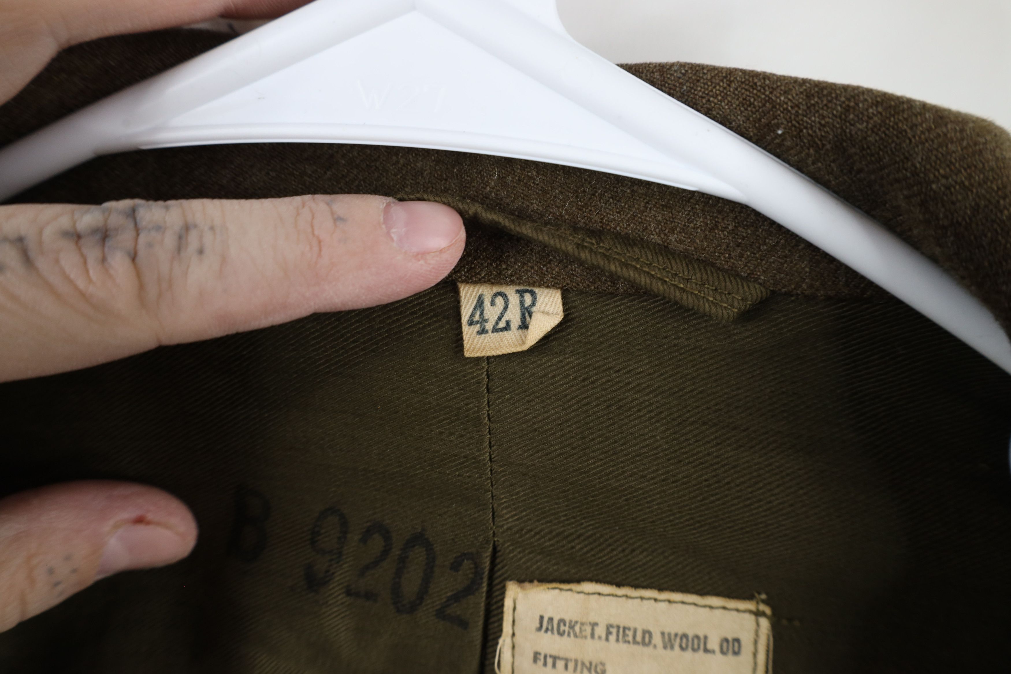 Vintage Vintage 40s World War II Military Wool OD Field Jacket USA Size US L / EU 52-54 / 3 - 12 Thumbnail