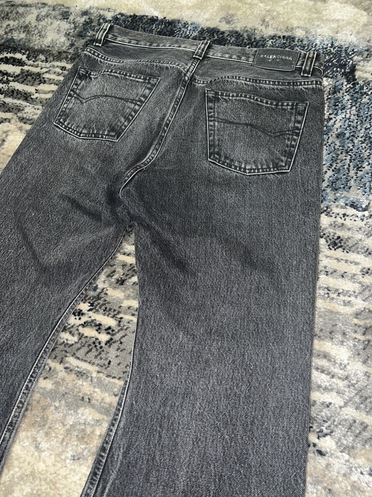 Balenciaga Balenciaga SS23 Lost Tape Denim Black Gray Size US 31 - 4 Thumbnail