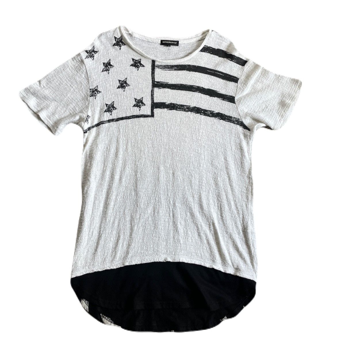 semanticdesign 2000s Semanticdesign Vkei Layered American Flag Tee Japanese Size US M / EU 48-50 / 2 - 2 Thumbnail
