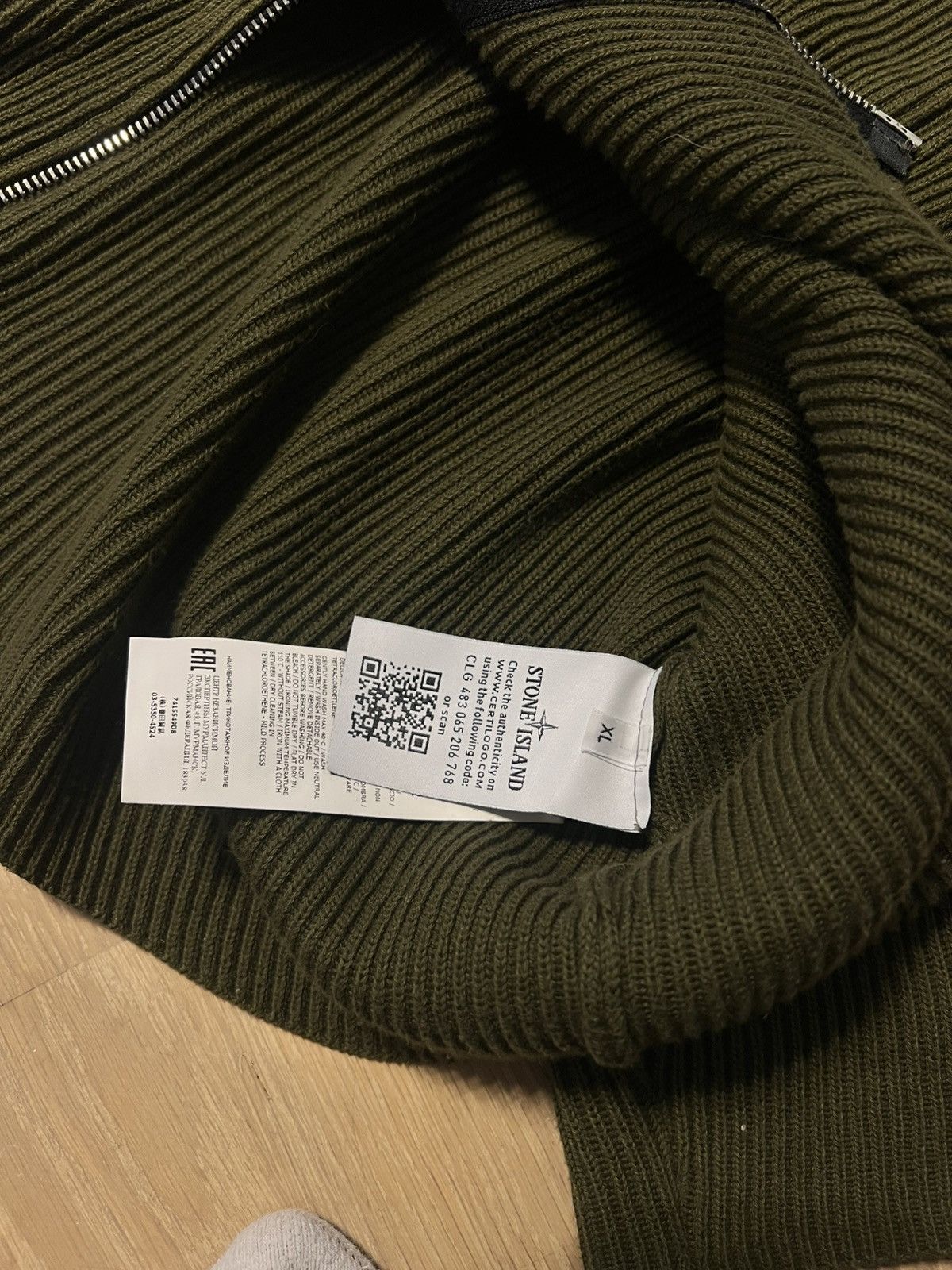 Stone Island Stone island knitted sweater Size US XL / EU 56 / 4 - 3 Thumbnail