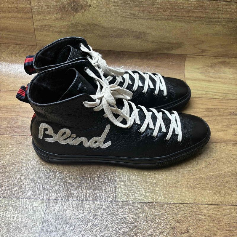 Gucci Gucci Black High-Top Casual Sneakers with Logo Size US 8.5 / EU 41-42 - 9 Thumbnail