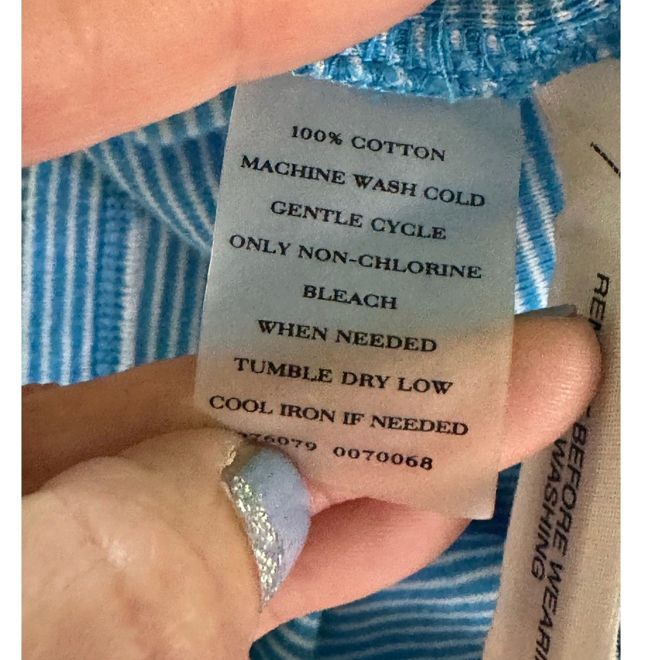 Ann Taylor ANN TAYLOR blue white stripes 3/4 sleeves top size SP Size S / US 4 / IT 40 - 4 Thumbnail