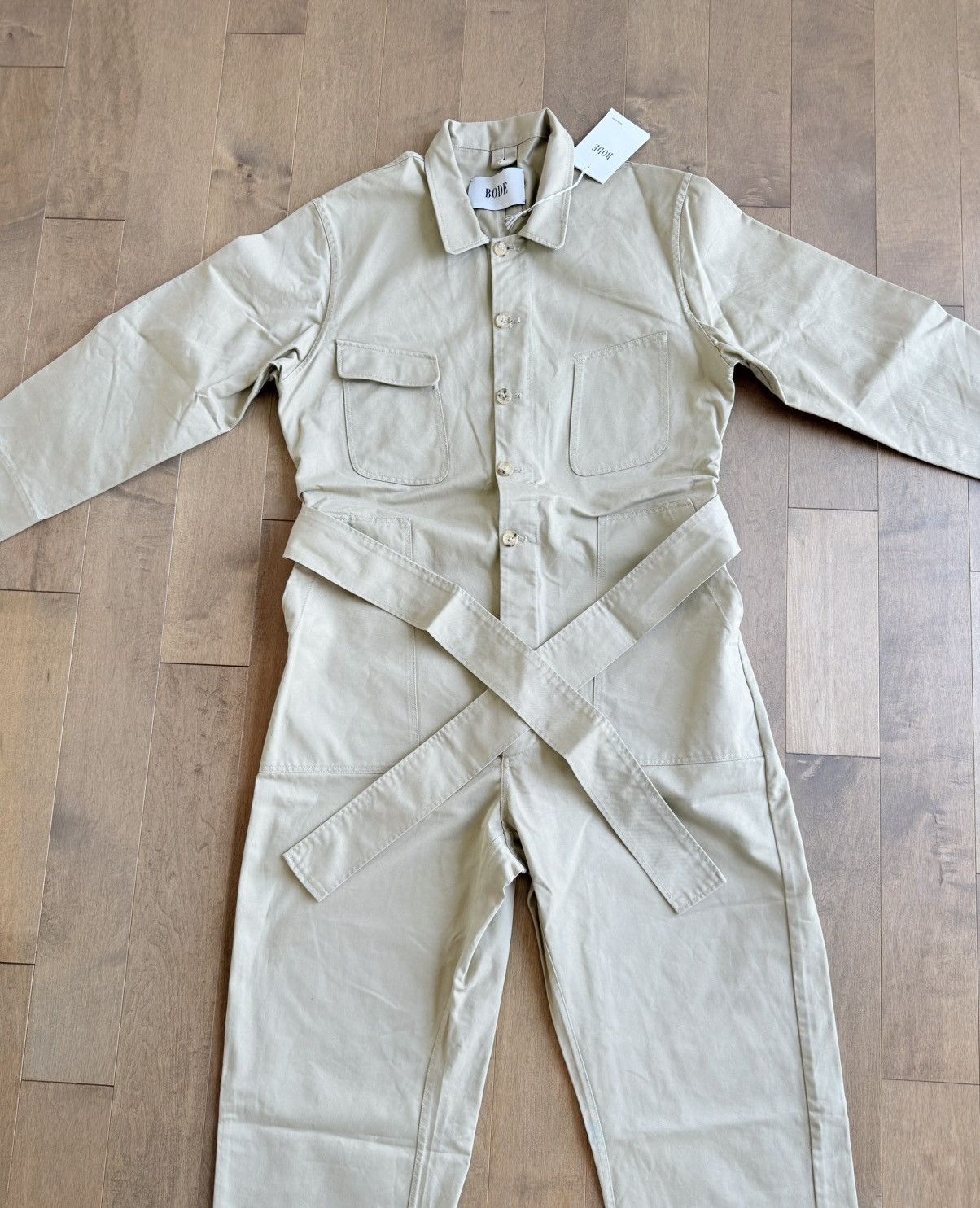 Bode New 1 of 1 Historic British Khaki Belted Jumpsuit Coverall Size US 36 / EU 52 - 7 Thumbnail