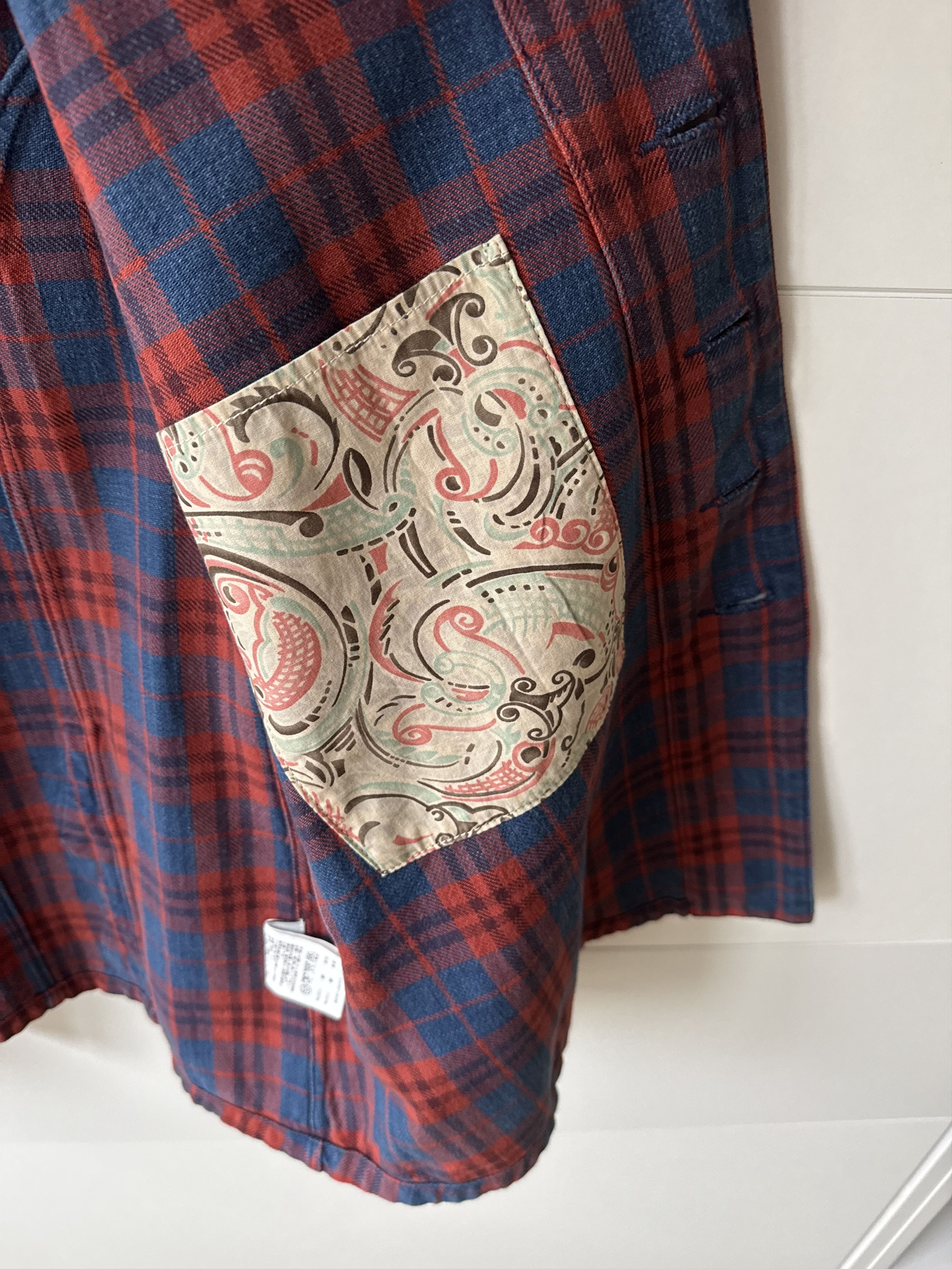 Visvim [3] Lugli Jacket Indigo Check in Red (AW14) Size US L / EU 52-54 / 3 - 6 Thumbnail