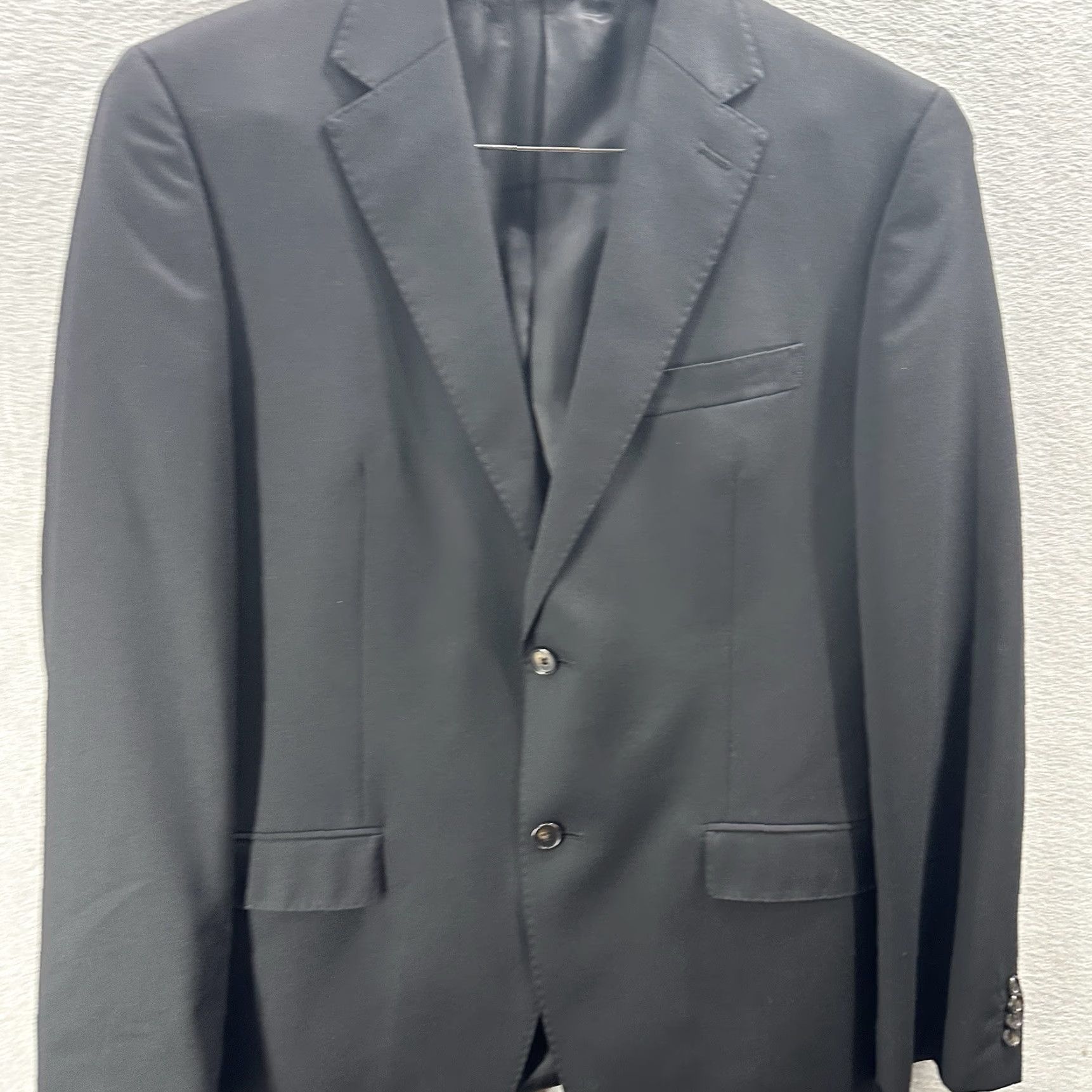 Ralph Lauren Lauren Ralph Lauren Tuxedo Blazer Mens 40 Regular Wool Black Notch Lapel 2-Button Satin Trim Wedding Formal Outdoor Clothing Size 40R - 3 Thumbnail