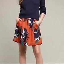 Anthropologie Anthropologie Maeve Textured Skirt Pockets Back Zipper 4 Ora Size 27" / US 4 / IT 40 - 9 Thumbnail