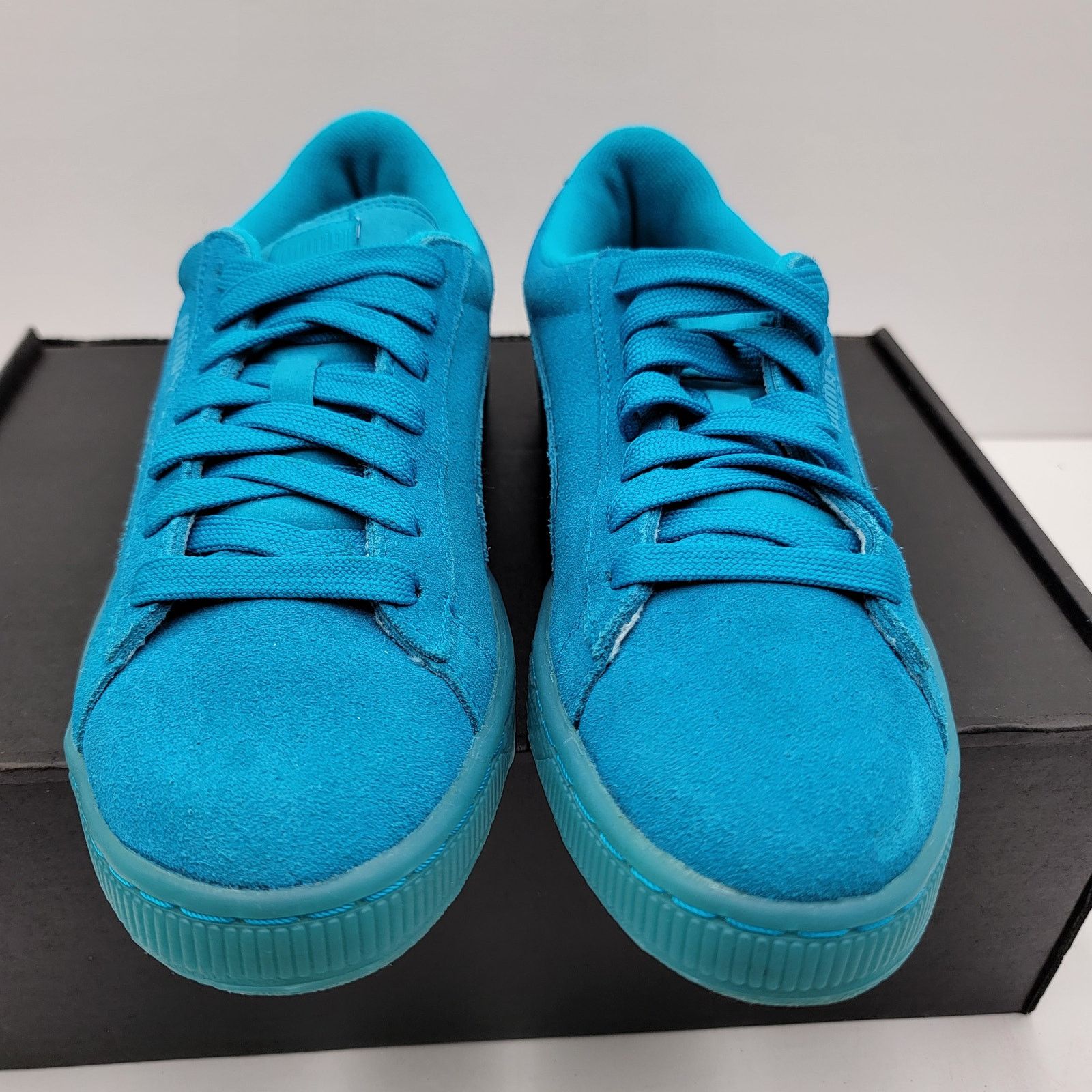 Puma Puma Suede Iced Fluo Jr 'Atomic Blue' Sz 7C 361936-02 (254) Size US 7 / IT 37 - 3 Thumbnail