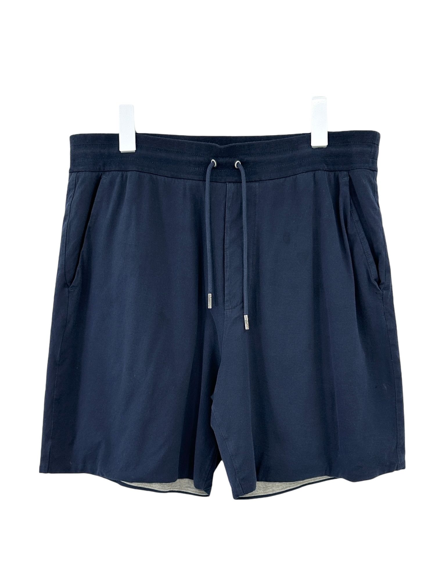 Image of Ralph Lauren Purple Label Ralph Laurent Purple Label Drawstring Casual Cotton Shorts in Navy Blue (