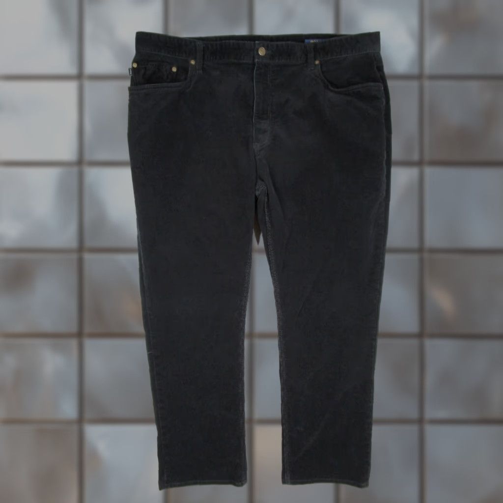 Polo Ralph Lauren Polo Ralph Lauren Pants Mens 5-Pocket Corduroy Straight Leg Black 42x32 Adult Regular Size 42 Inseam 32 Size US XL / EU 56 / 4 - 1 Thumbnail