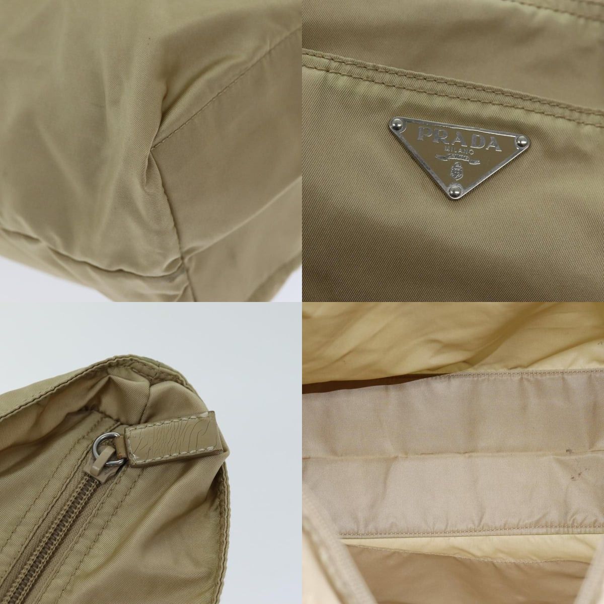 Prada PRADA Tote Bag Nylon Beige Size ONE SIZE - 11 Thumbnail