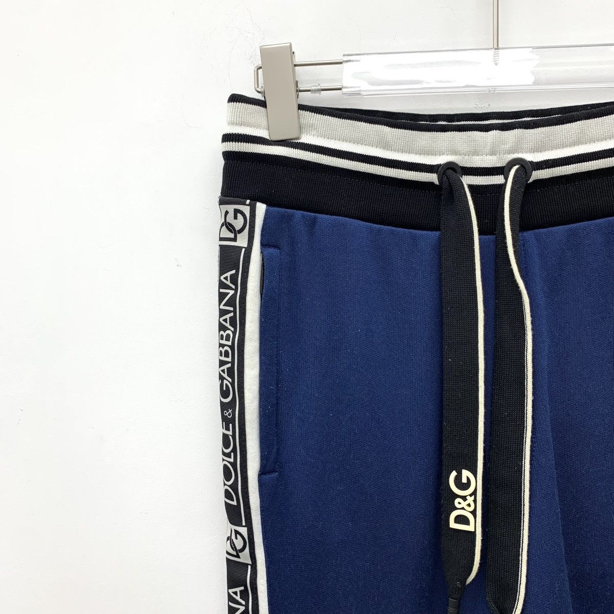 Dolce & Gabbana Dolce&Gabbana Dark Blue Side Logo Tape Casual Pants K26WX Size 30" / US 8 / IT 44 - 3 Thumbnail