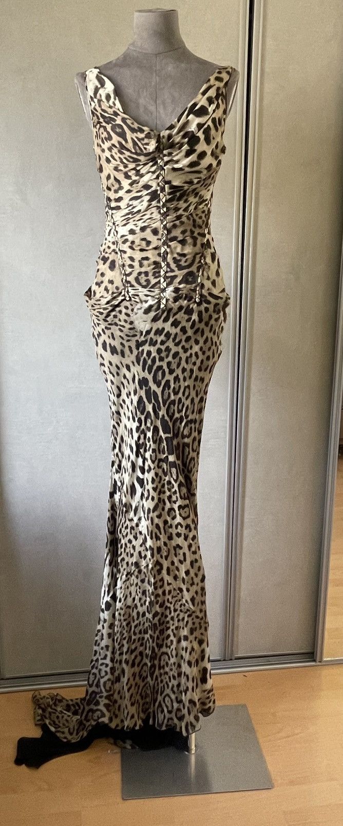Roberto Cavalli ROBERTO CAVALLI MAXI SILK DRESS Size M / US 6-8 / IT 42-44 - 3 Thumbnail