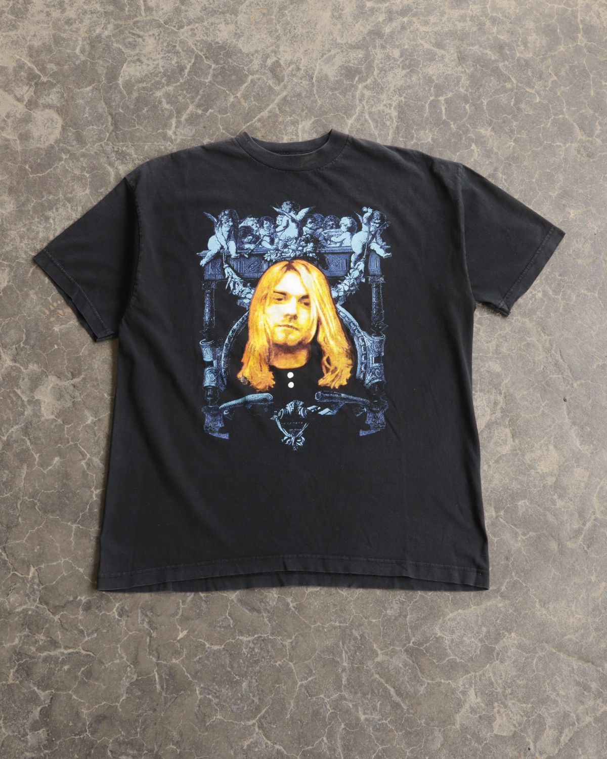 Nirvana × Vintage Vintage 90s Kurt Cobain Nirvana bootleg t shirt