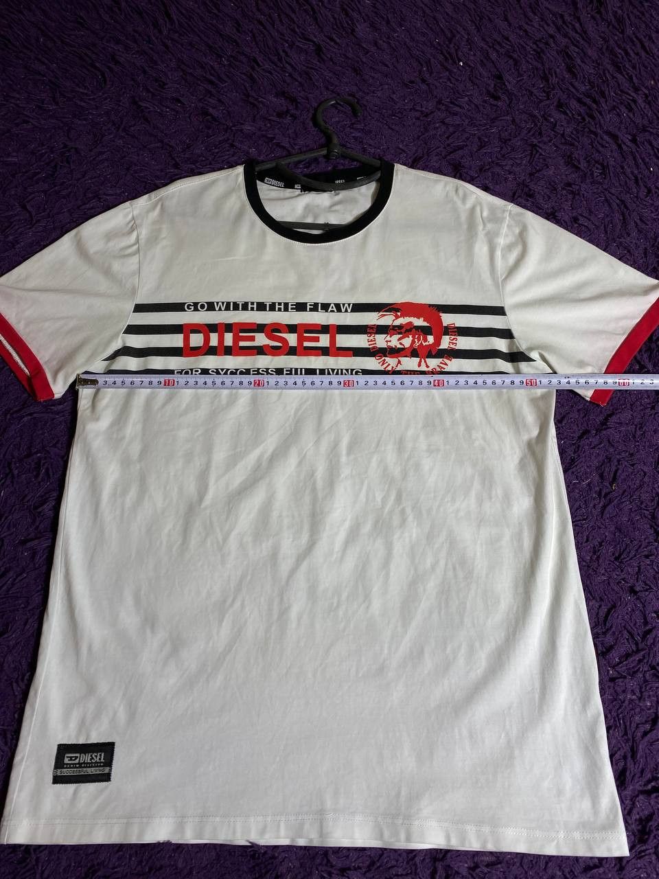 Diesel 90s Central Swoosh Vintage Y2K Oversized Retro T-Shirt Size US M / EU 48-50 / 2 - 9 Thumbnail
