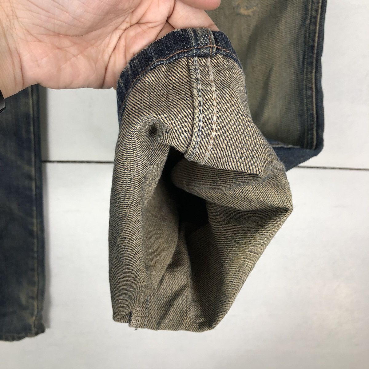 Japanese Brand 🔥90’s Rare Distressed Denim Jeans Wrangler Selvedges USA Size US 30 / EU 46 - 14 Thumbnail