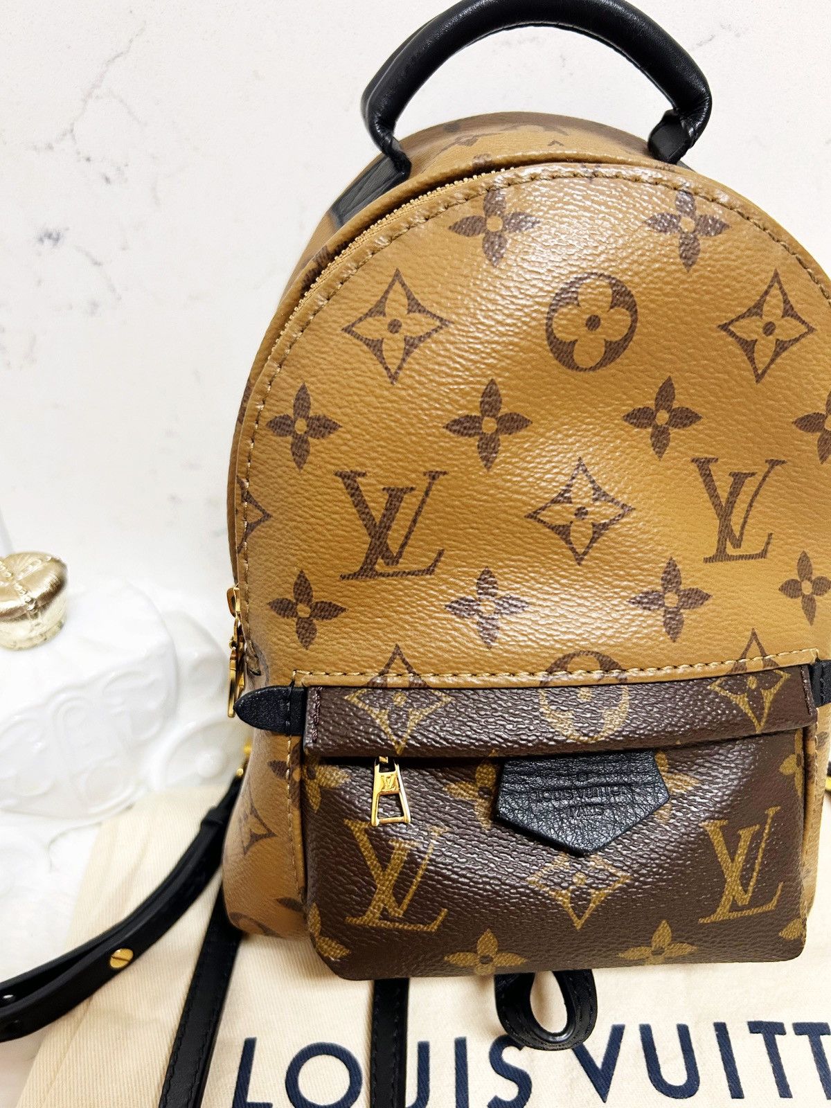 Louis Vuitton Authentic Louis Vuitton Reverse Mon. Palm Spr. Mini Backpack Size ONE SIZE - 4 Thumbnail