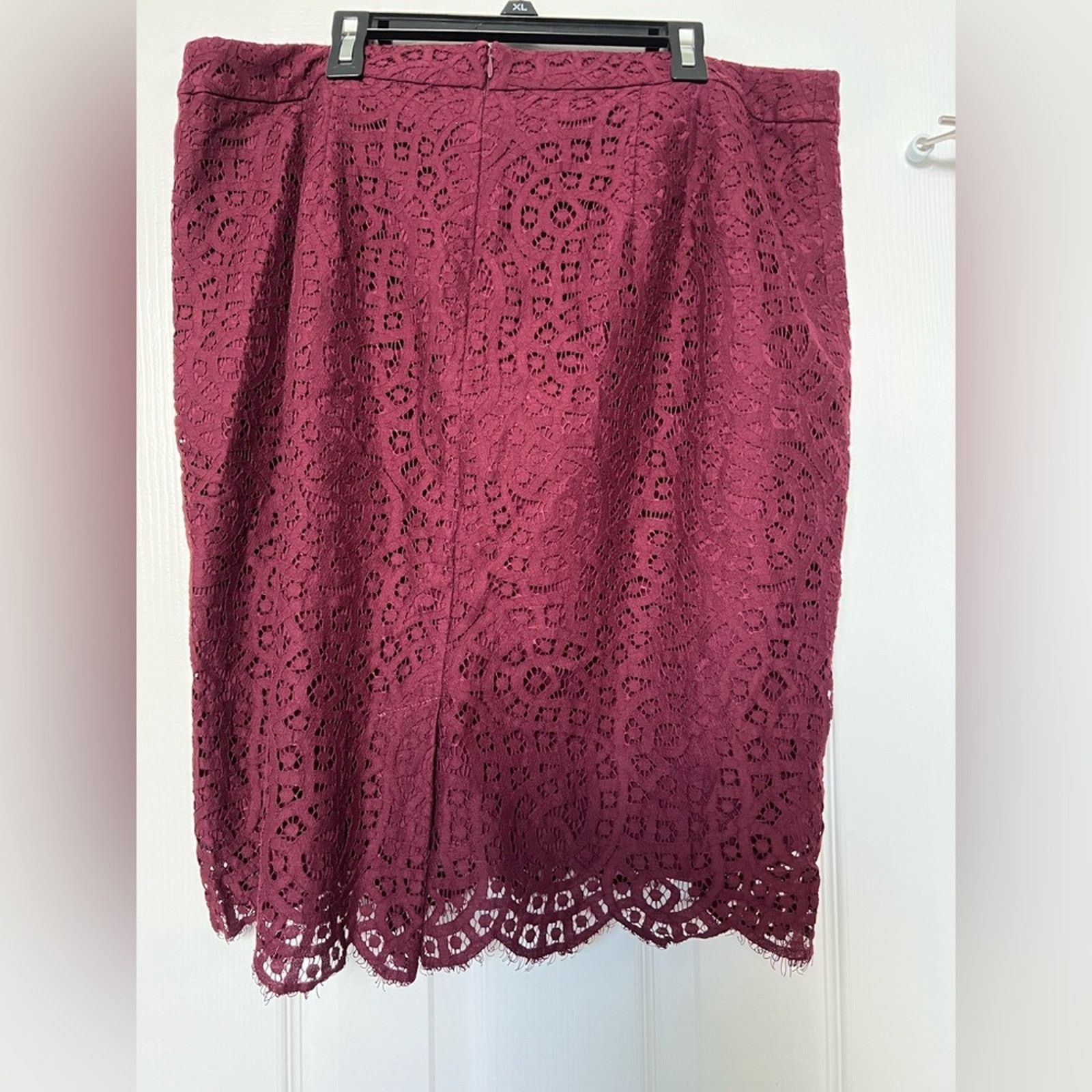 Loft Loft Lace Layered Knee Length Pencil Skirt Size 16 Size 38" / US 16 / IT 52 - 3 Thumbnail