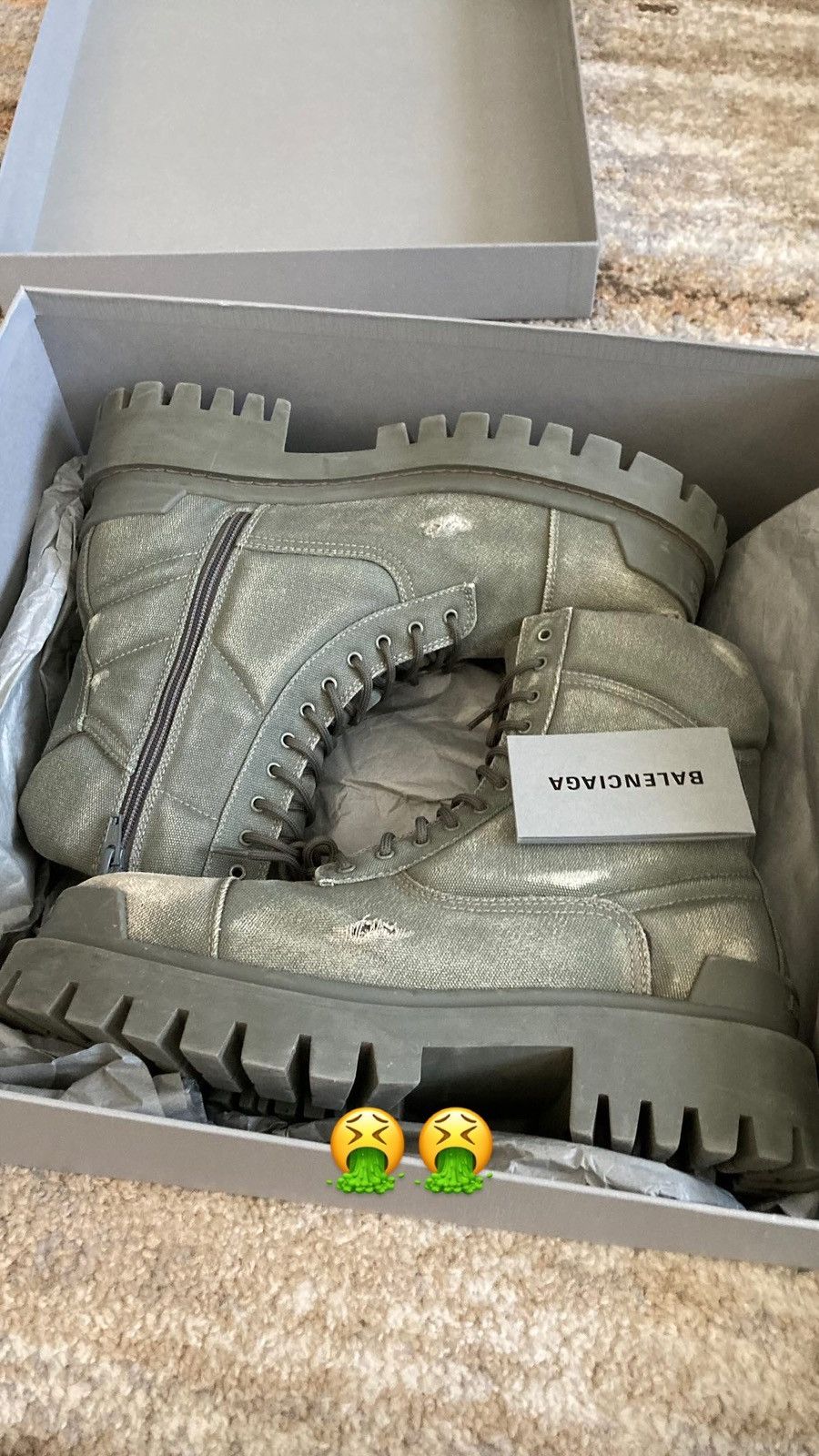 Balenciaga Balenciaga Khaki Strike Boots Size US 8 / EU 41 - 7 Thumbnail