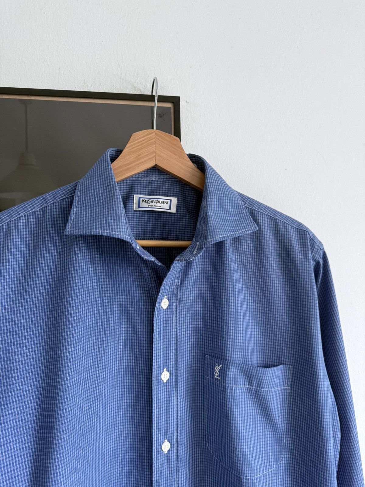 Yves Saint Laurent Yves Saint Laurent vintage button up shirt Size US M / EU 48-50 / 2 - 2 Thumbnail