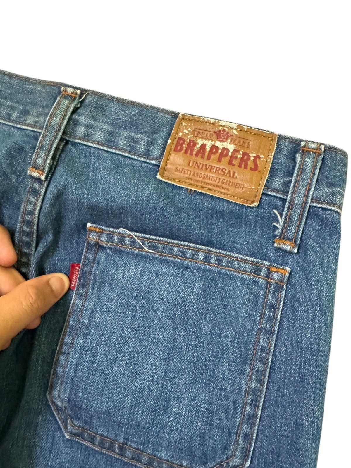 Japanese Brand Flared BRAPPERS BUSH PANT BELL BOTTOM BOOT CUT DENIM Size US 28 / EU 44 - 12 Thumbnail