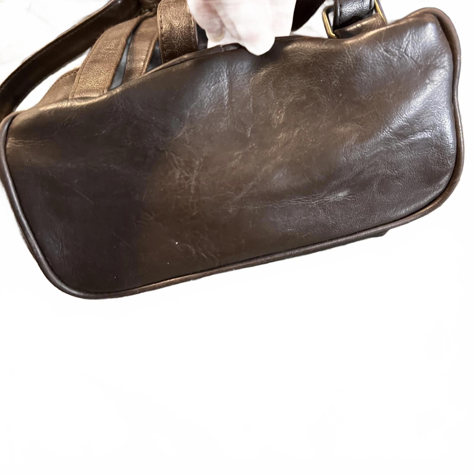 Unknown London Brown Women's Leather Backpack Size ONE SIZE - 3 Thumbnail