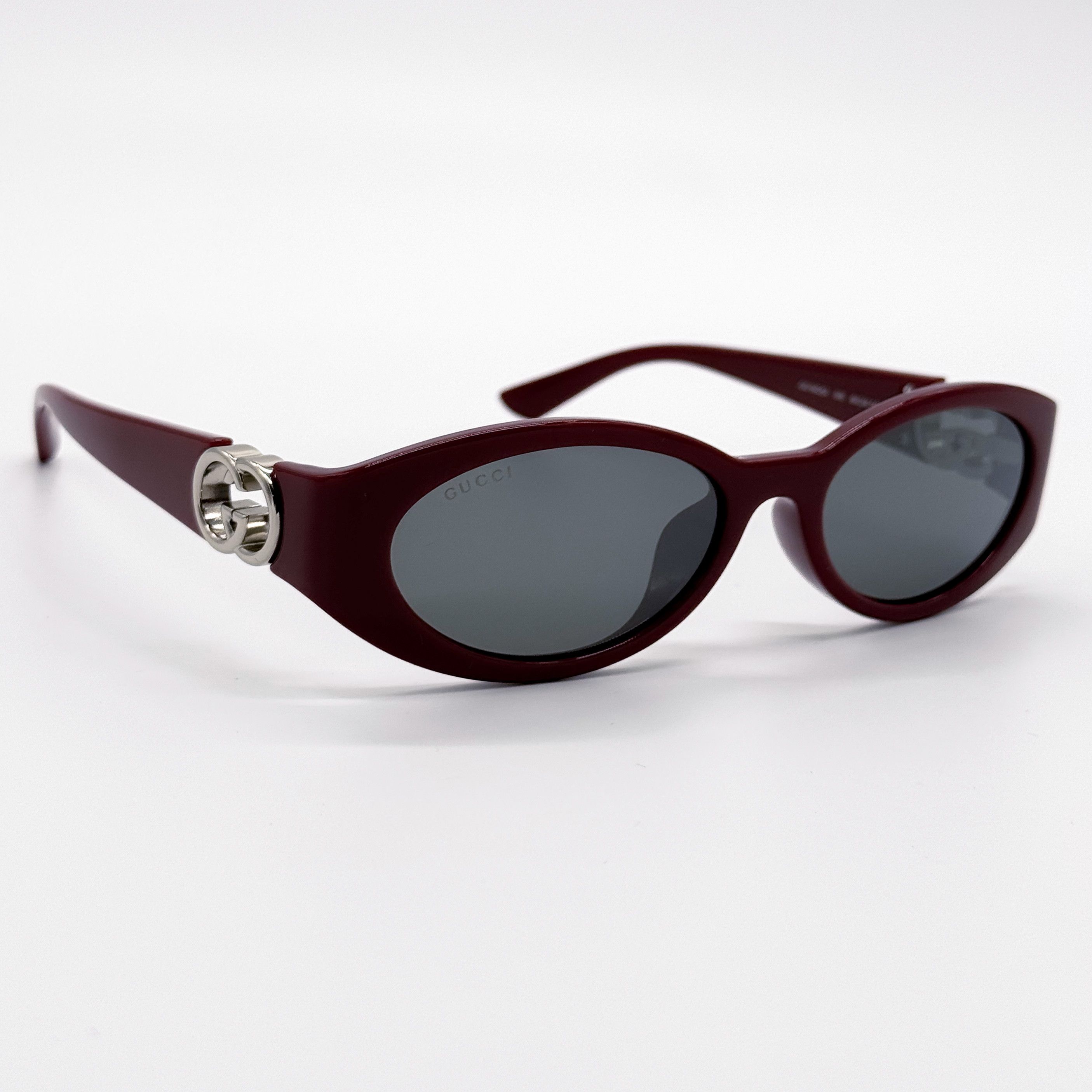 Gucci NEW GUCCI SUNGLASSES WOMEN ROUND BURGUNDY GUCCI GG1662SA 006 Size ONE SIZE - 5 Thumbnail