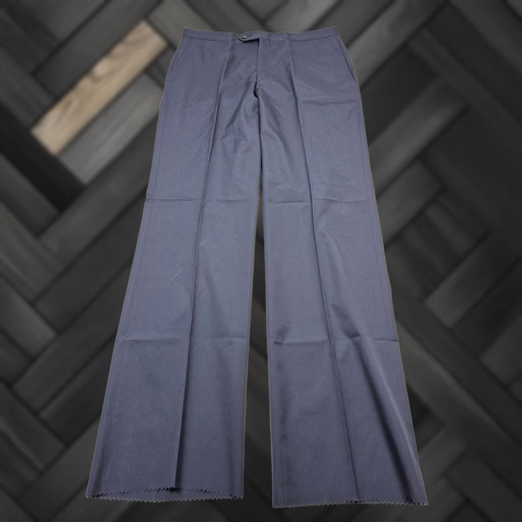 Vintage VTG Sansabelt Sport Dress Pants Mens 38x36 Blue Flat Front Straight Unhemmed NWT Size US 38 / EU 54 - 1 Thumbnail