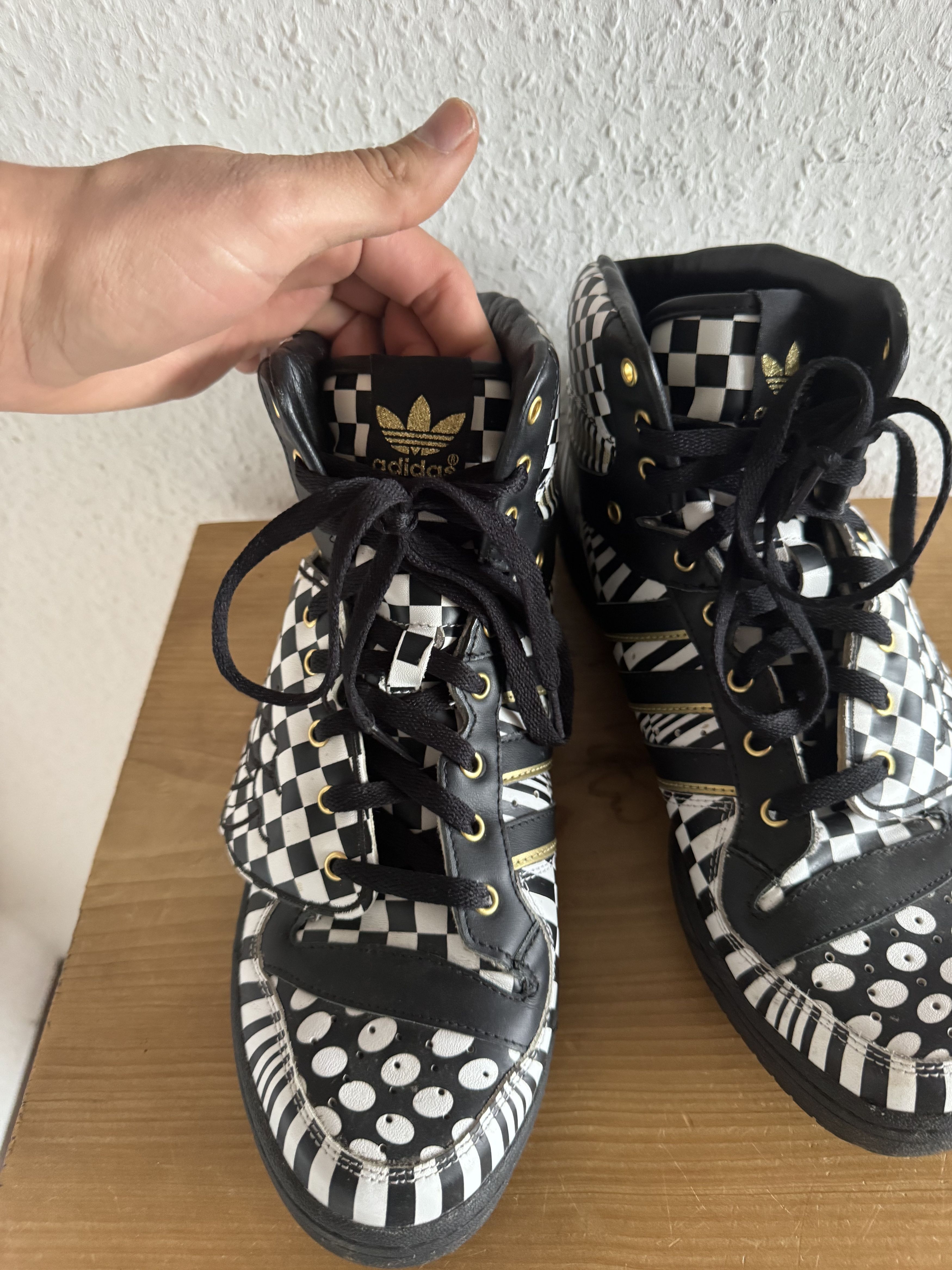 Adidas × Jeremy Scott JS Wings OPART Black White Size US 12.5 / EU 45-46 - 8 Thumbnail