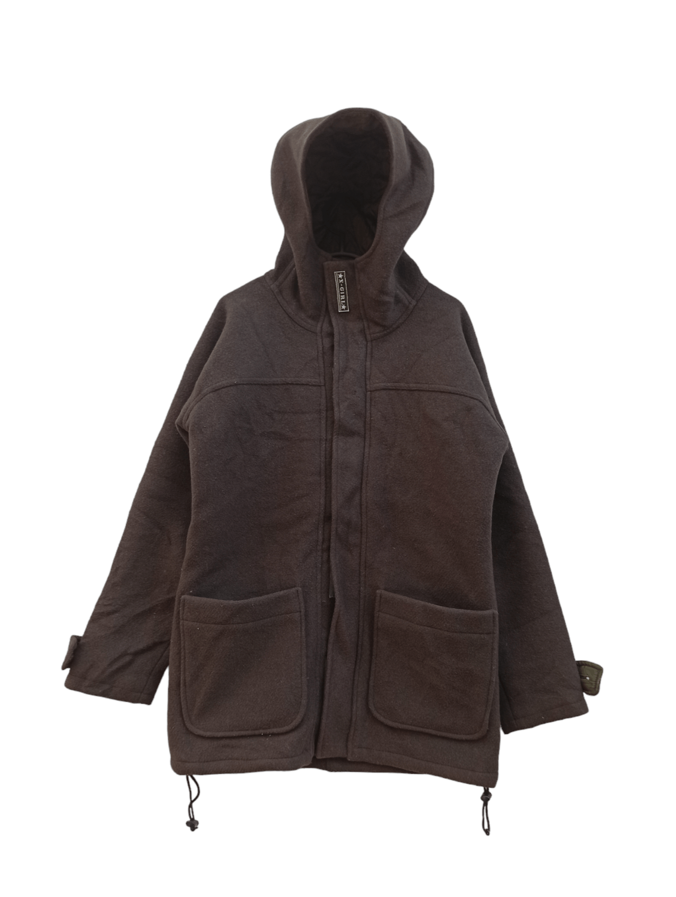 Japanese Brand × Vintage × X-Girl Vintage X-Girl Wool Hooded Jacket Size M / US 6-8 / IT 42-44 - 1 Thumbnail