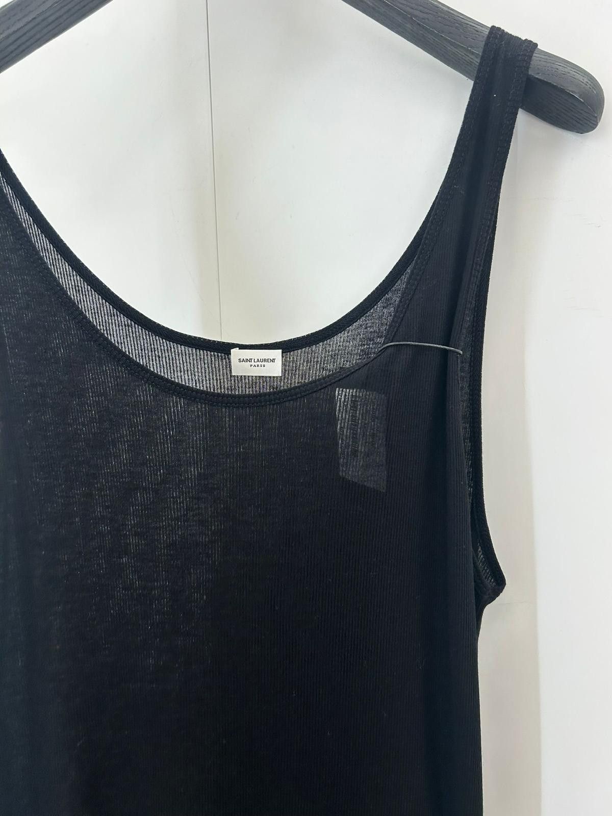 Saint Laurent Paris Same-sheer tank top in light weight wool jersey Size XS / US 0-2 / IT 36-38 - 2 Thumbnail