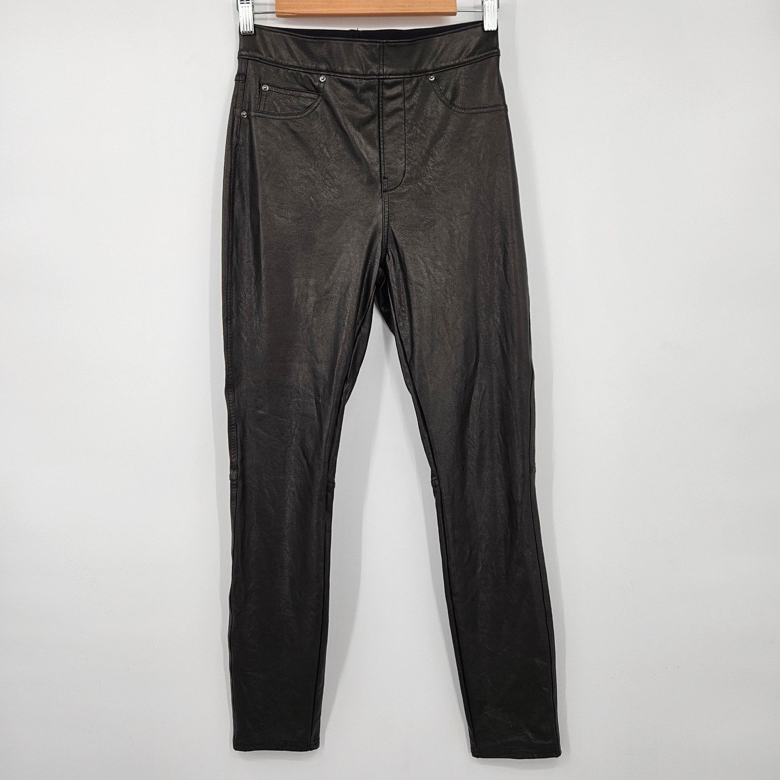 Spanx Spanx Leather-Like Ankle Skinny Pants Noir Black Size Small Size 28" / US 6 / IT 42 - 6 Thumbnail