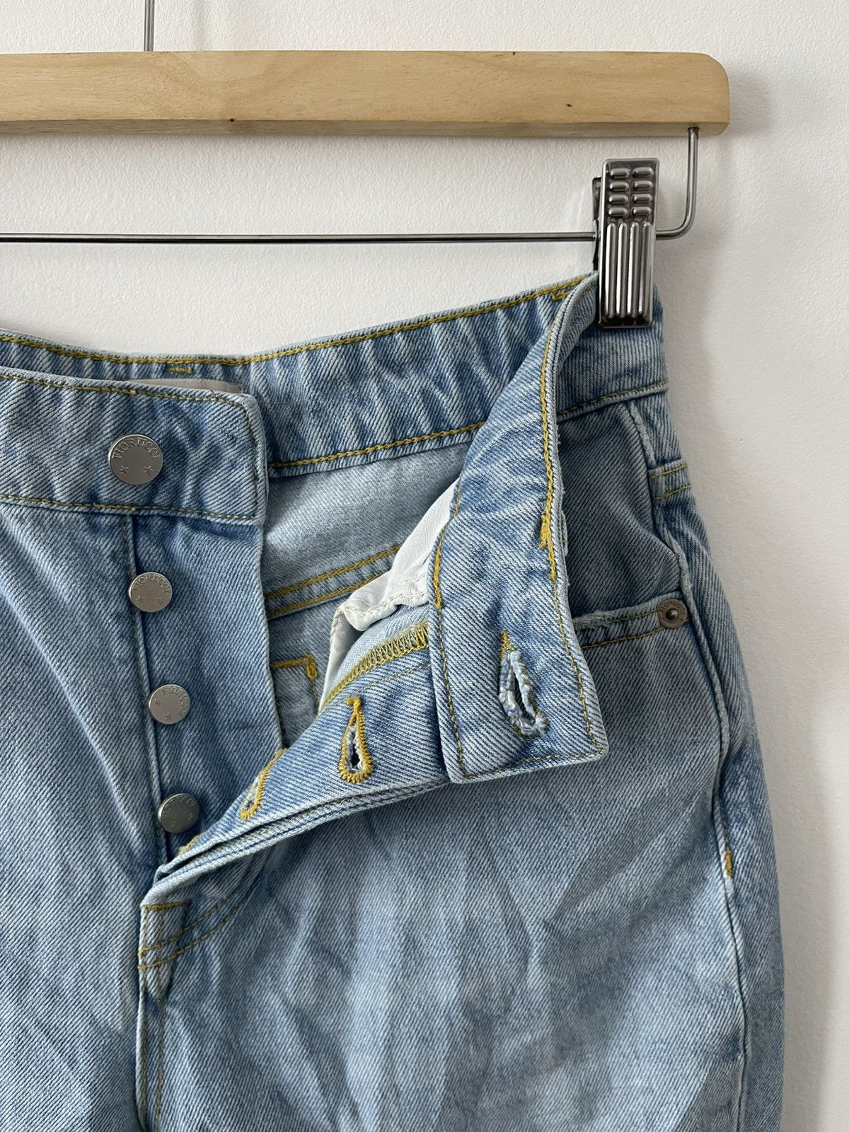 Fiorucci Rare Vintage FIORUCCI Button Fly Flare Bootcut Size US 26 / EU 42 - 14 Thumbnail