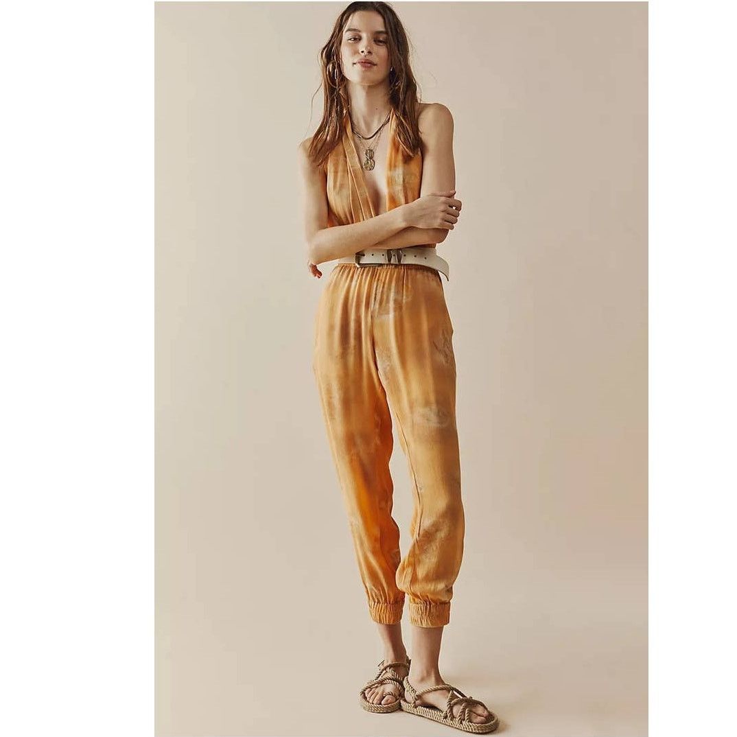 Free People New Free People Nicholas K Marlowe Jumpsuit $618 BLUSH/MELON Size 28" / US 6 / IT 42 - 4 Thumbnail