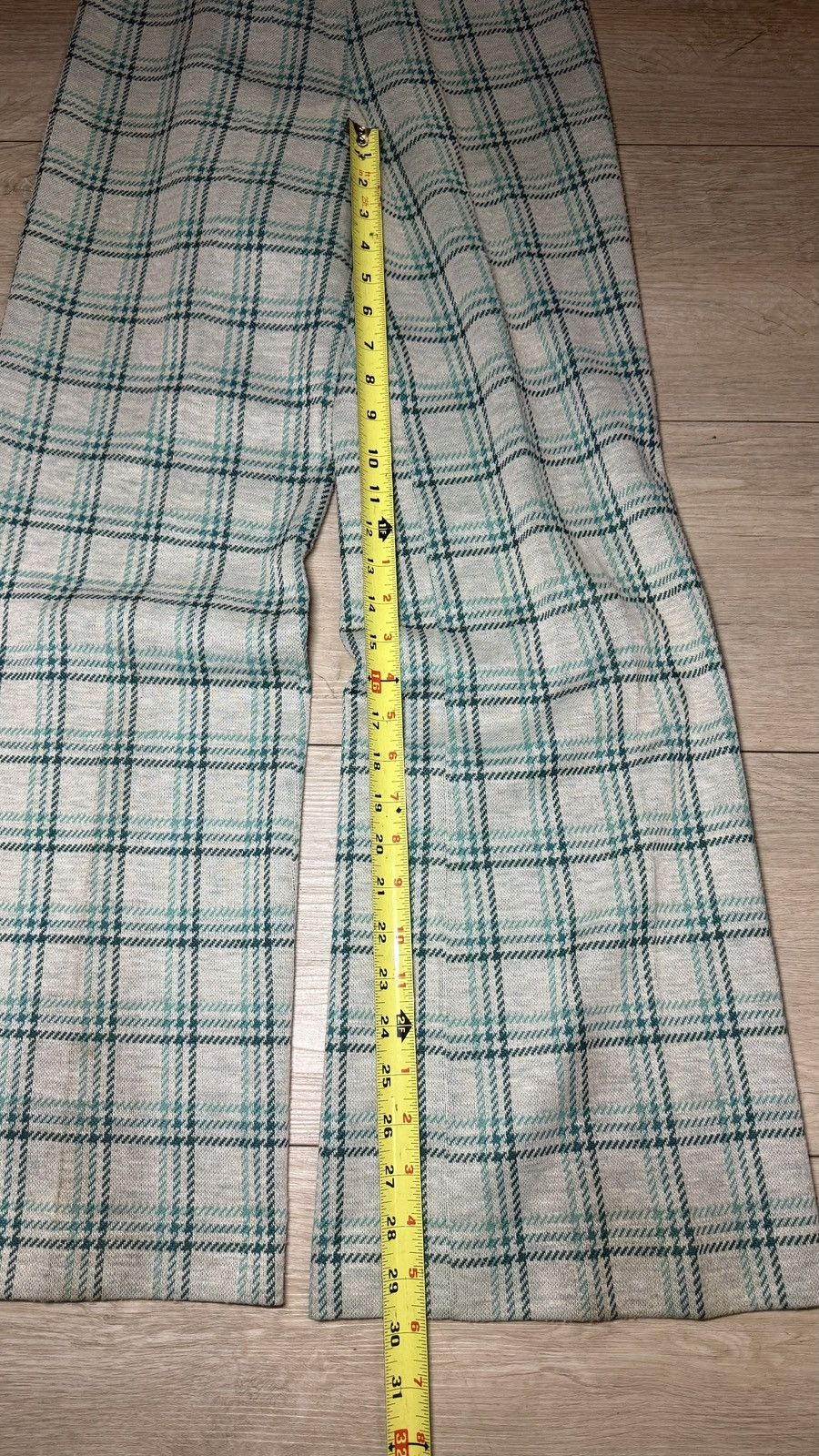 Other Vintage 1980s Women’s High Waisted Plaid Wide Legged Trouser Size 26" / US 2 / IT 38 - 6 Thumbnail