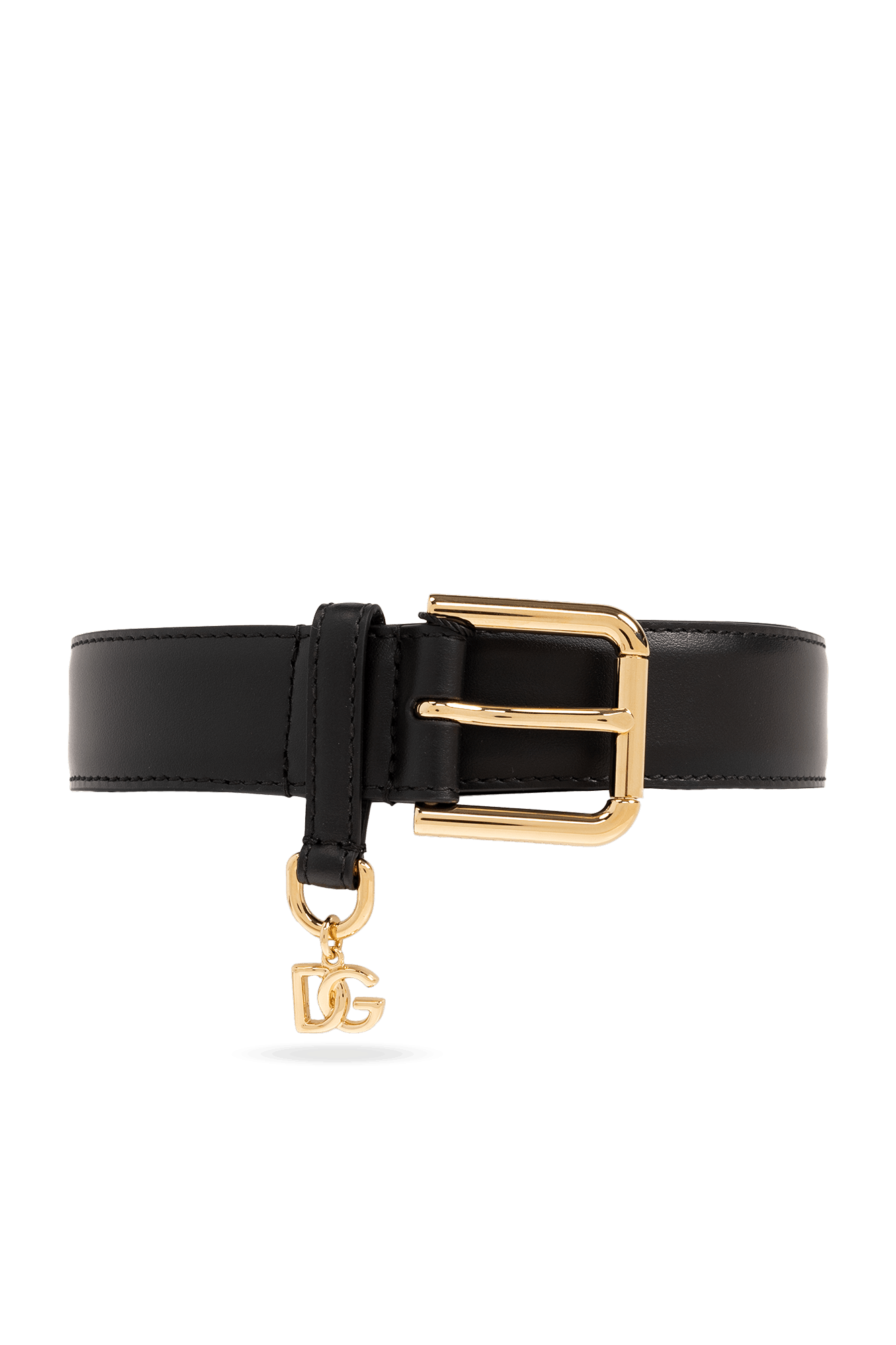 Dolce & Gabbana o1s22i1n0225 Size: 80 / Leather Belt in Black Size ONE SIZE - 1 Thumbnail