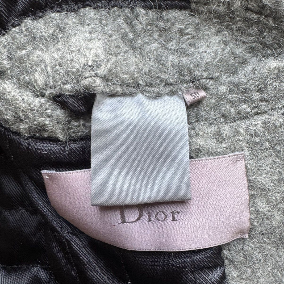 Dior Dior Homme FW2009 Gray Asymmetric Drape Collar Mohair Jacket Size US M / EU 48-50 / 2 - 12 Thumbnail