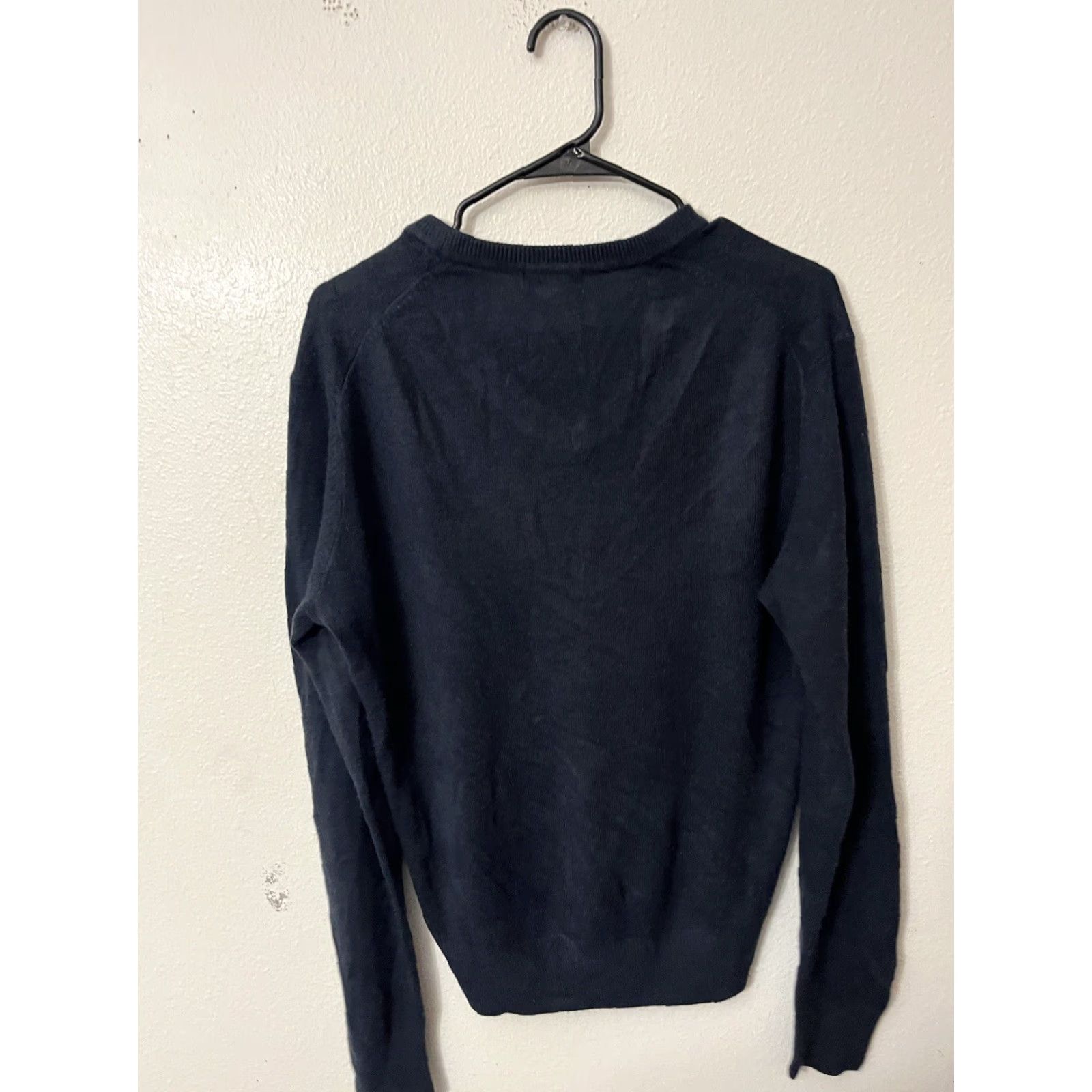 Dockers DOCKERS Mens Sweater V-Neck Navy Blue Solid Medium Acrylic Blend Size US M / EU 48-50 / 2 - 3 Thumbnail