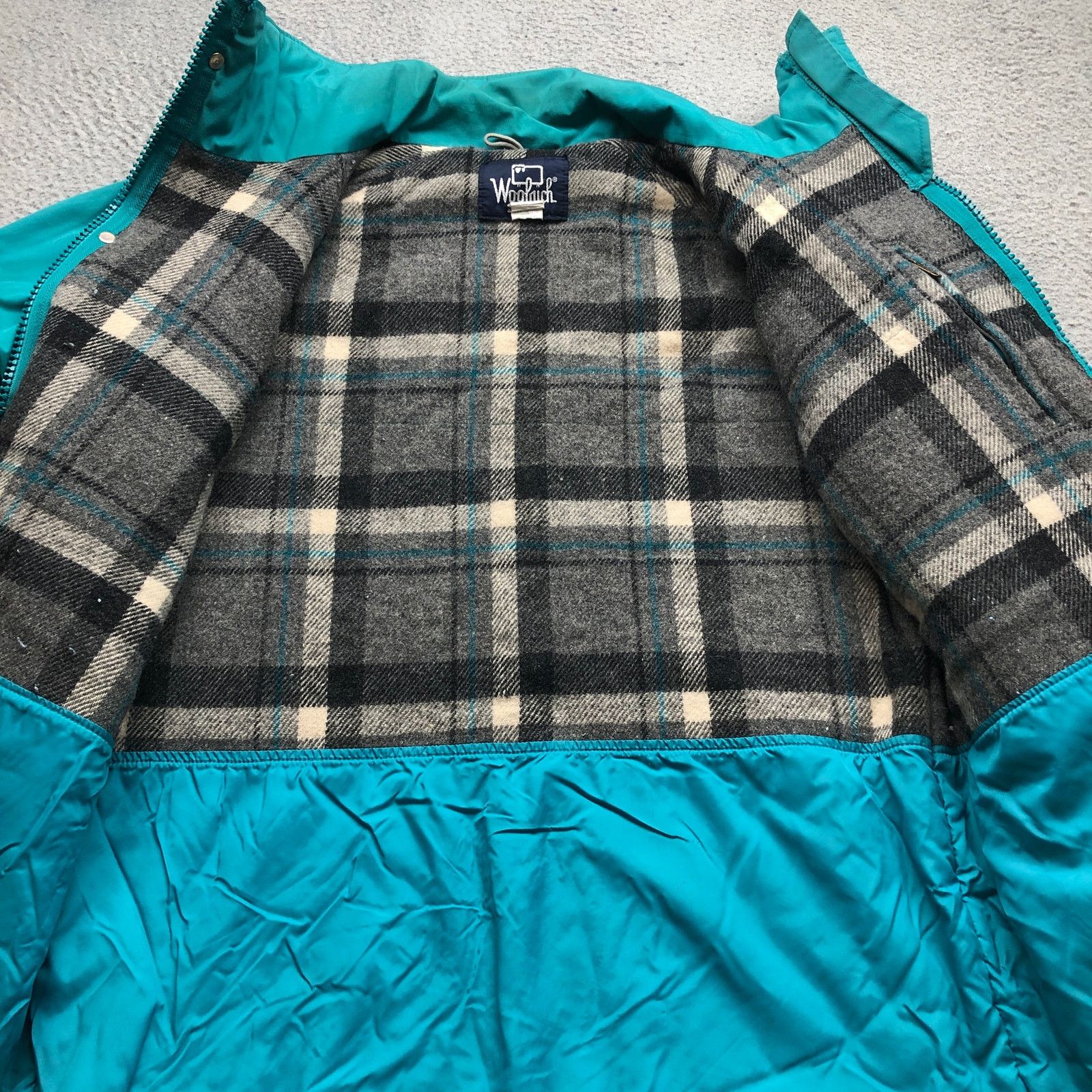 Other Vintage 90s Woolrich Wool Blend Plaid Parka Jacket Womens M Size M / US 6-8 / IT 42-44 - 5 Thumbnail