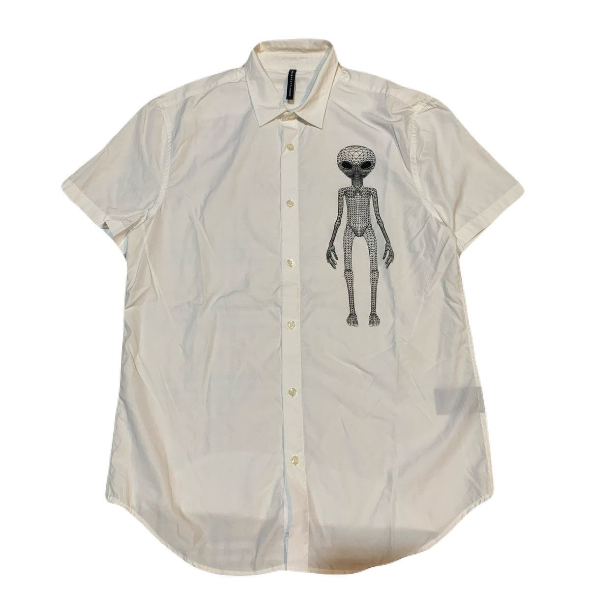 2000s Neil Barrett Hysteric Alien Print Shirt y2k Lgb Ifsix