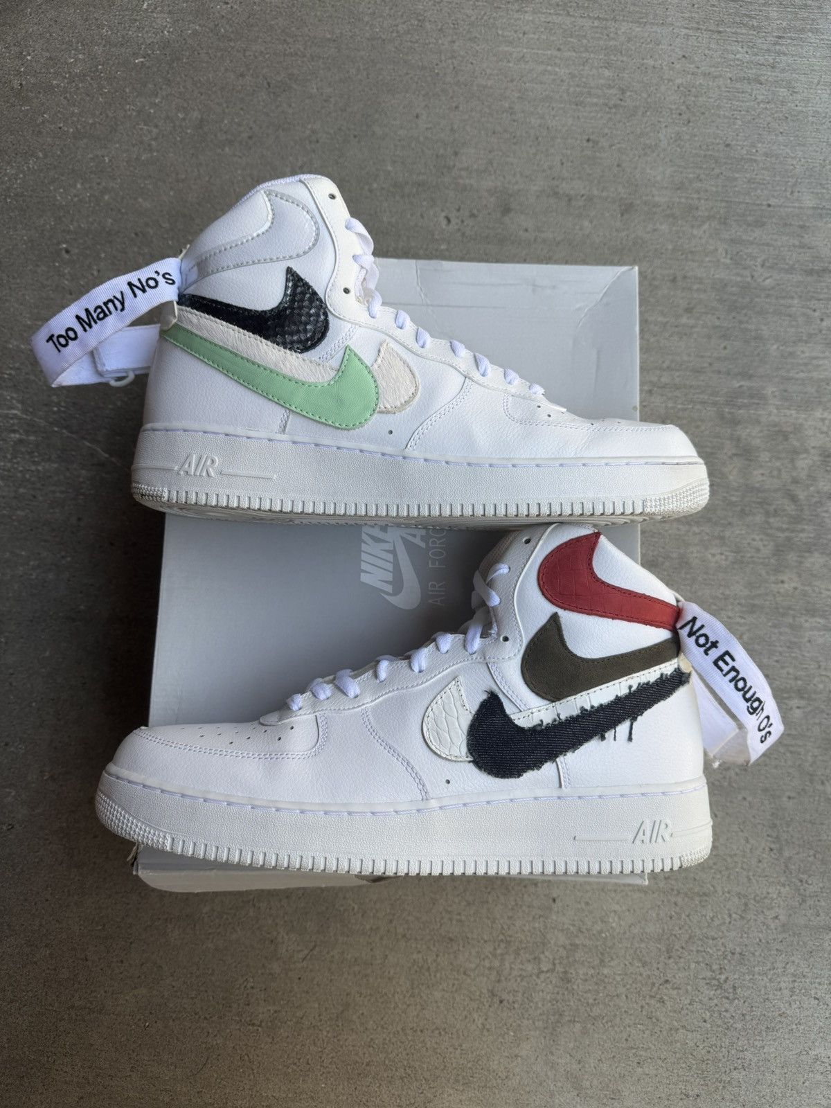 John Geiger JOHN GEIGER X NIKE AIR FORCE 1 HIGH MISPLACED CHECKS SIZE 13 Size US 13 / EU 46 - 1 Thumbnail