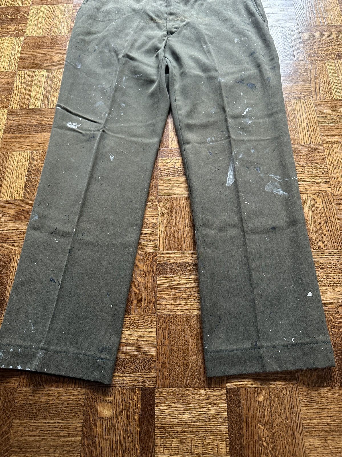 Vintage Vintage 70s Paint Splattered Work Trousers Size US 34 / EU 50 - 5 Thumbnail