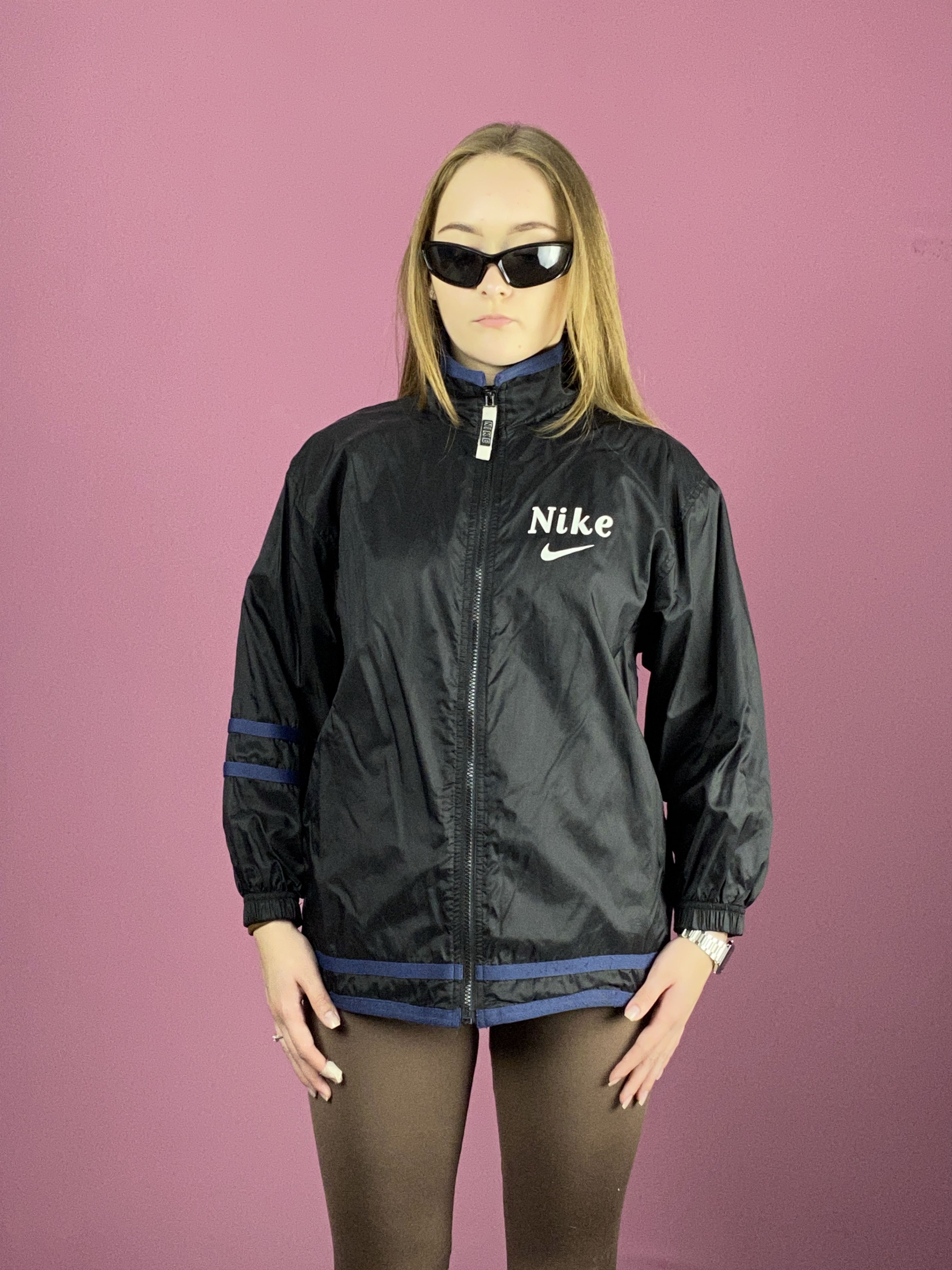 Nike × Vintage 90s Nike Vintage Kids Windbreaker Jacket - 10-12Y Size XXS / US 00 / IT 34 - 1 Thumbnail