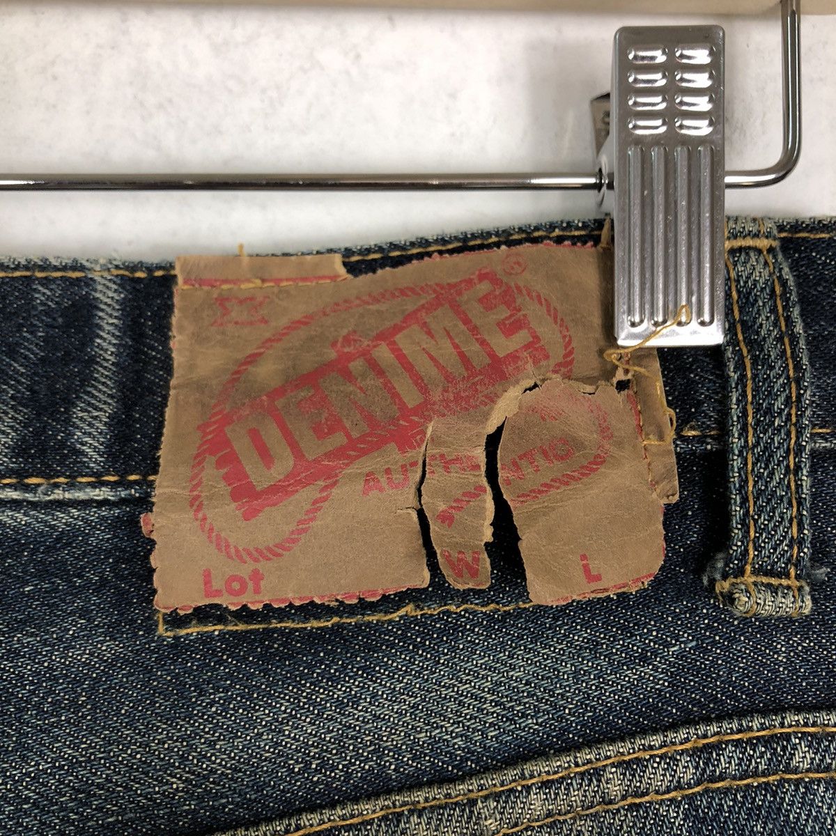 Denime 🔥Rare Distressed Denim Jeans Denime Japan Punk Style Size US 28 / EU 44 - 15 Thumbnail