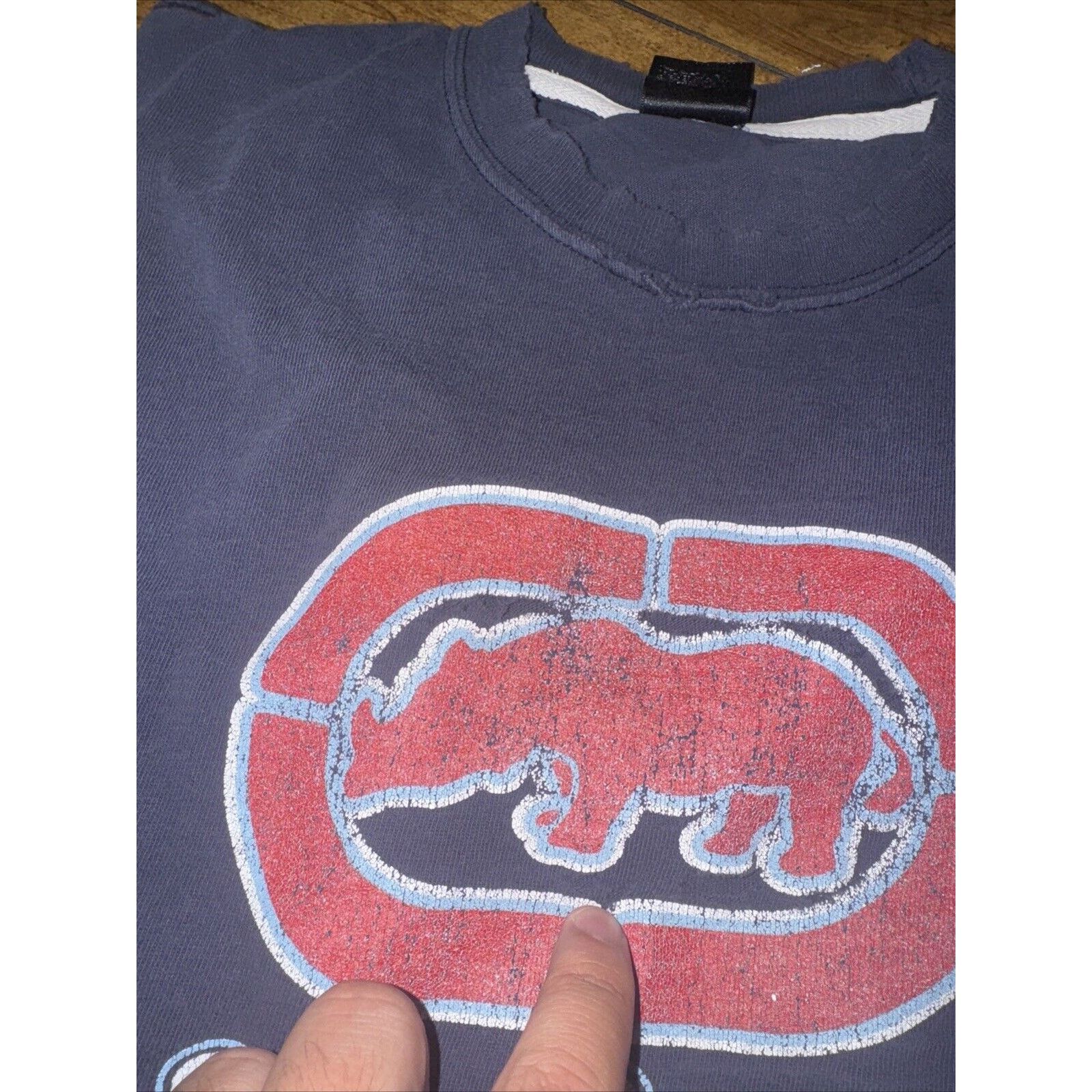 Ecko Unltd. × Vintage Ecko Unltd. T-Shirt Navy Blue 2XL 24x28 Y2K Vintage Size US XXL / EU 58 / 5 - 9 Thumbnail